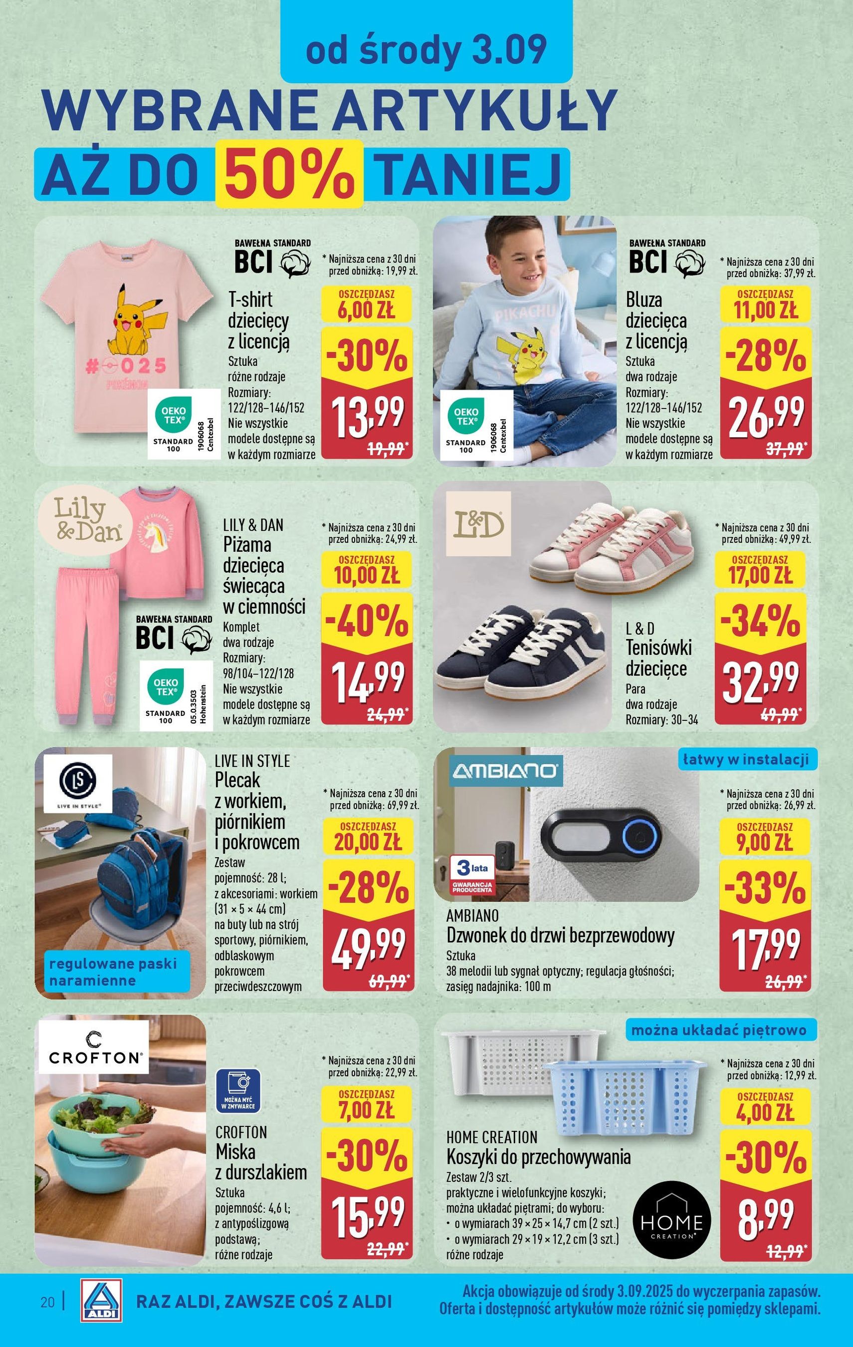 Aldi Gazetka - ważny gazetka od 01.09.2025 strona 20 z 39 Aldi Gazetka - ważny gazetka od 01.09.2025 strona 20 z 39