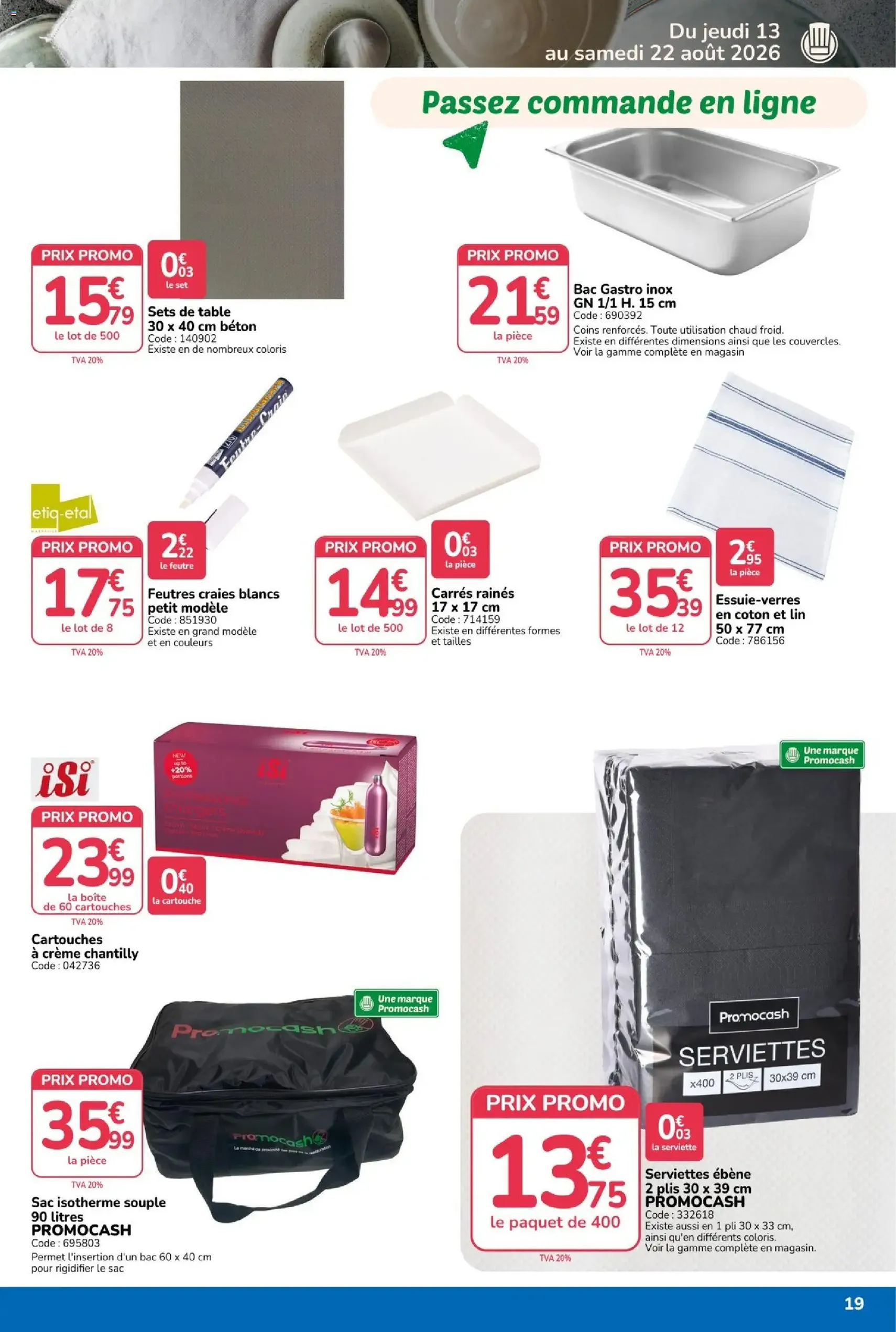 Promocash catalogue - brochure valable à partir du 13/08/2026, page 19 sur 24