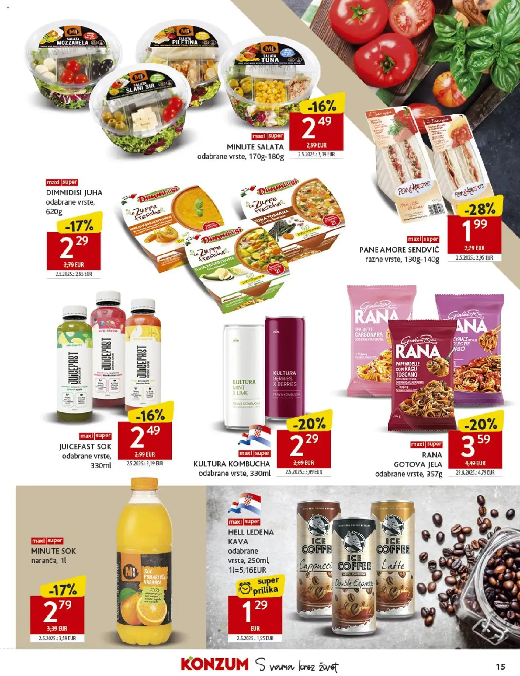 Konzum HR Akciós újság - 2025.10.29. érvényes szórólap 15 oldal 56 oldalból