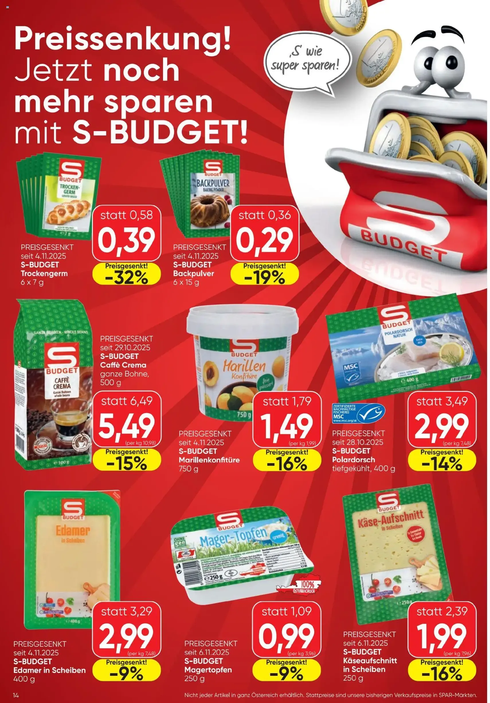 Spar Flugblatt - Gültiger Prospekt ab 27.11.2025, Seite 14 von insgesamt 16