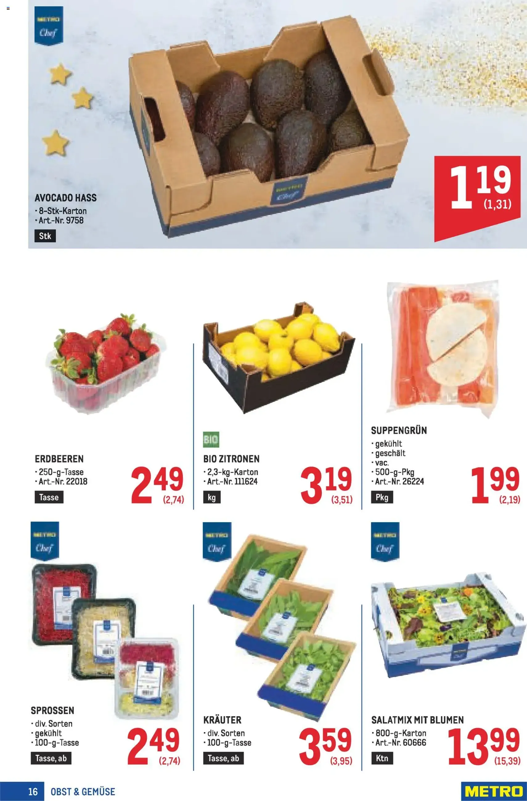 Metro angebote Profi - Gültiger Prospekt ab 11.12.2025, Seite 16 von insgesamt 72