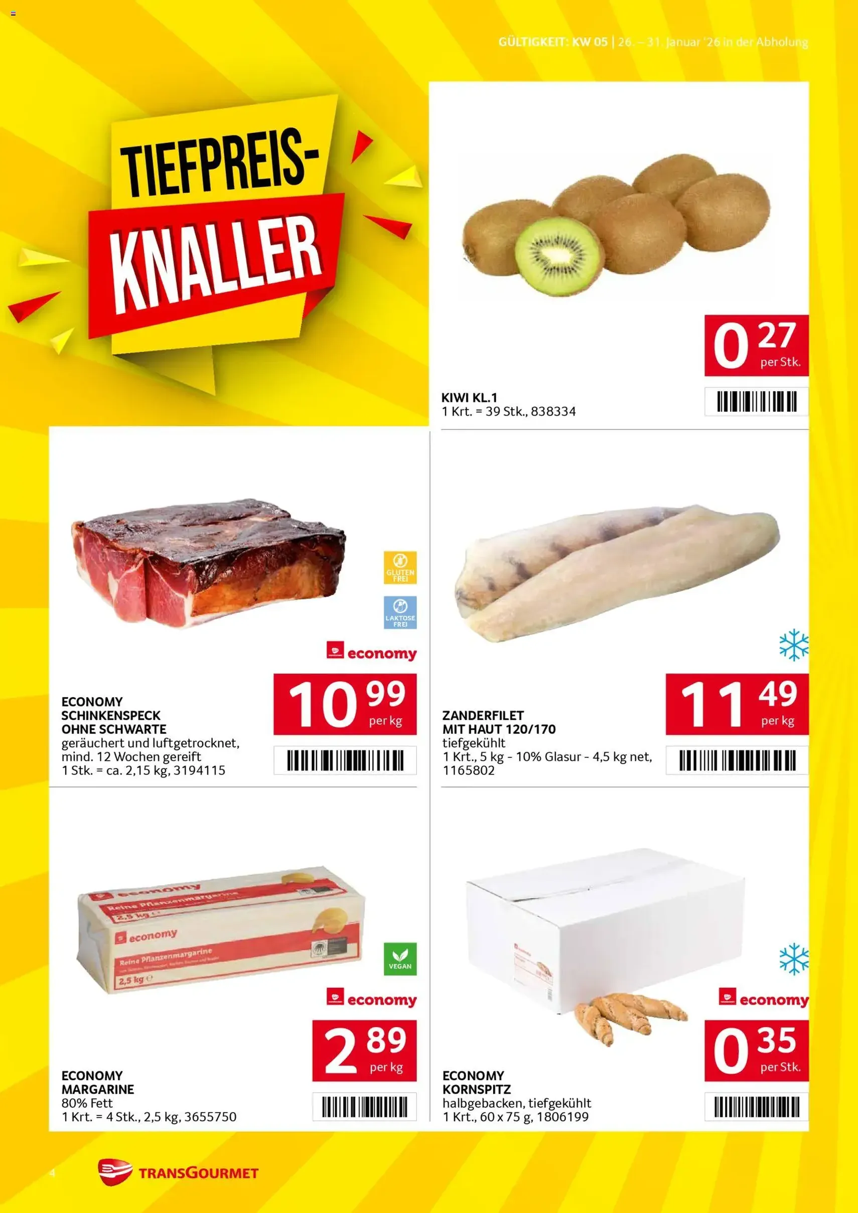 Transgourmet Flugblatt - Gültiger Prospekt ab 26.01.2026, Seite 4 von insgesamt 28