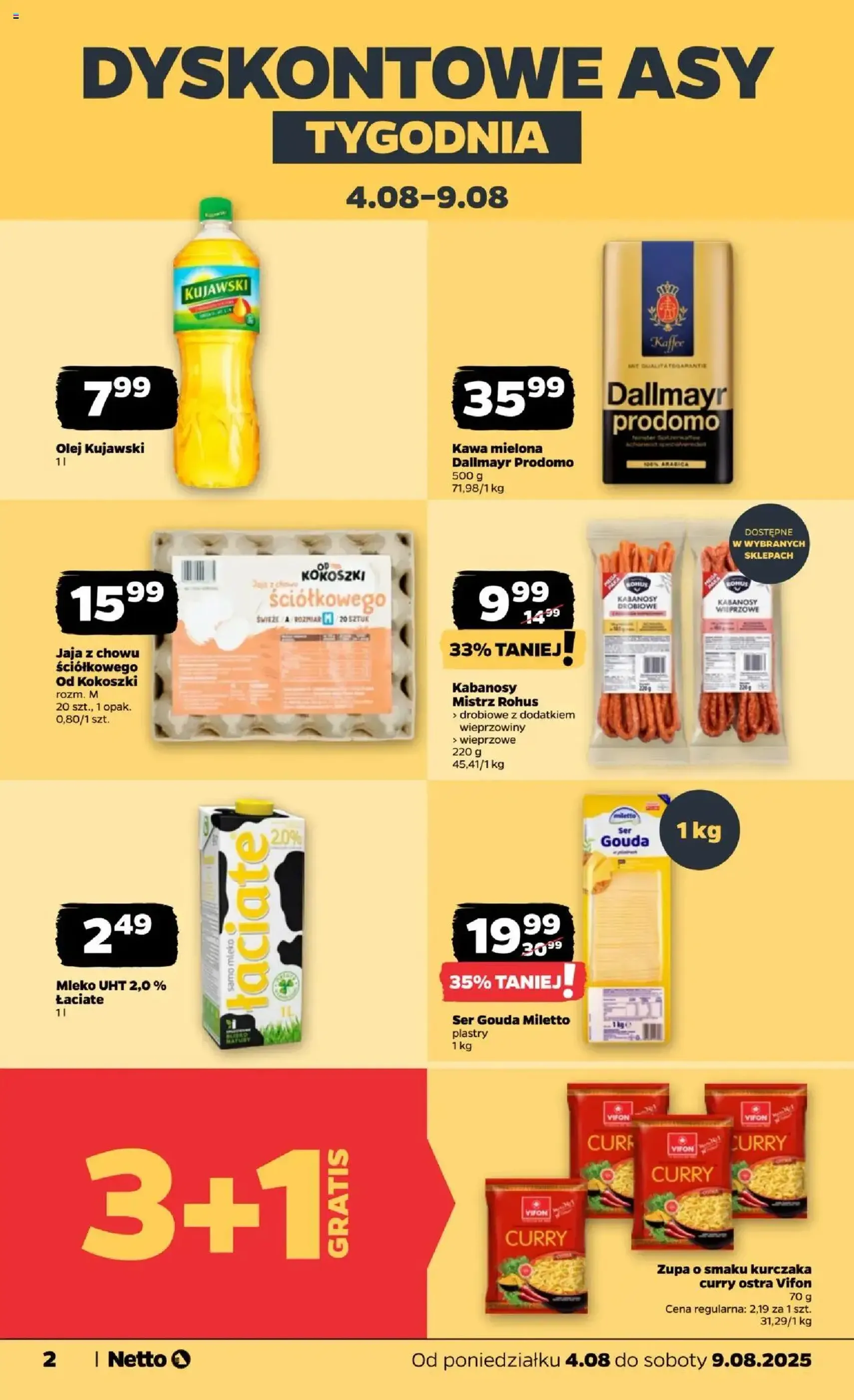 Netto gazetka - Spożywcza - ważny gazetka od 04.08.2025 strona 2 z 28 Netto gazetka - Spożywcza - ważny gazetka od 04.08.2025 strona 2 z 28