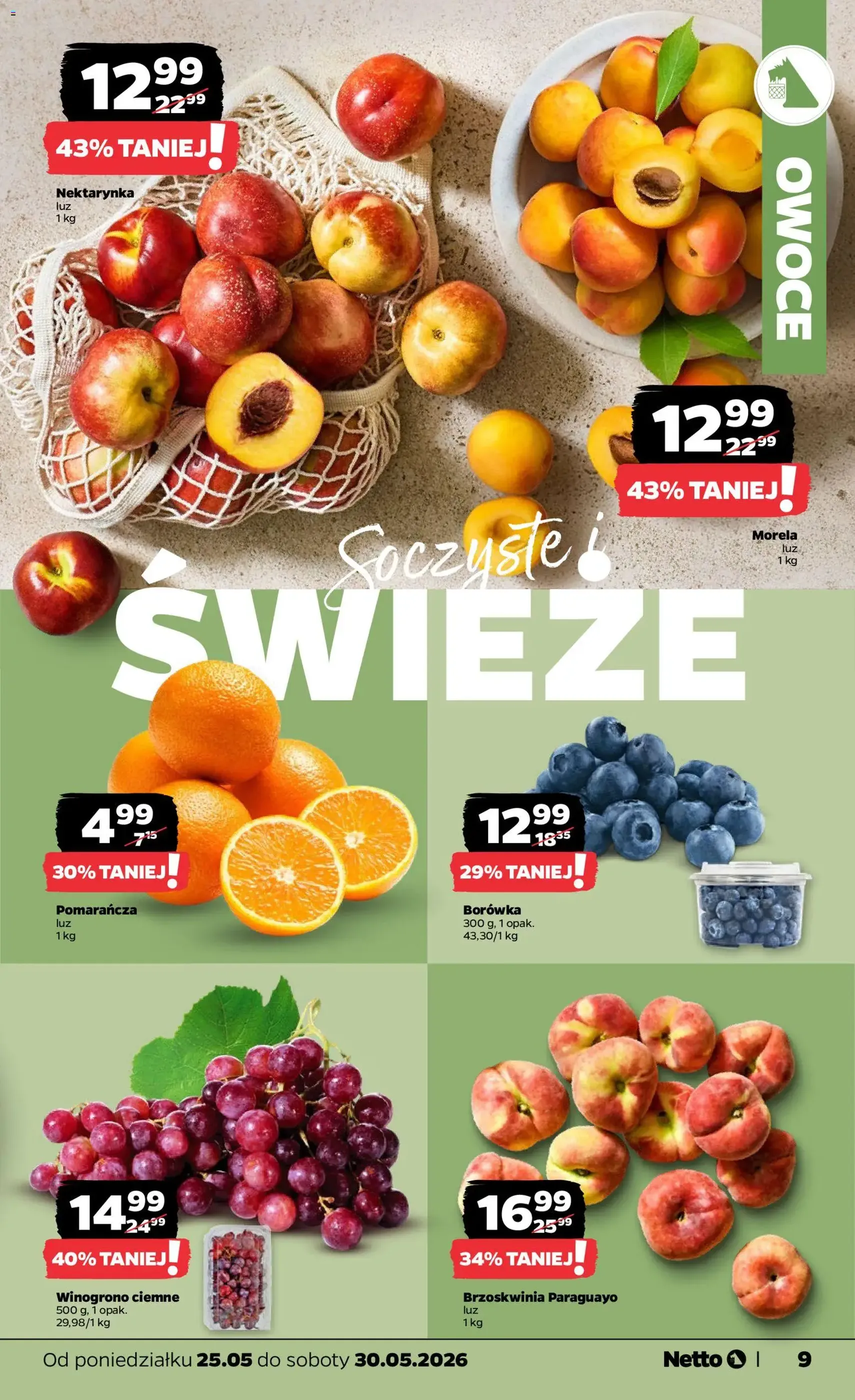 Netto gazetka od poniedziałku spożywcza - ważny gazetka od 25.05.2026 strona 9 z 42