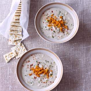 Recipe preview Mario Batali's She-Crab Soup