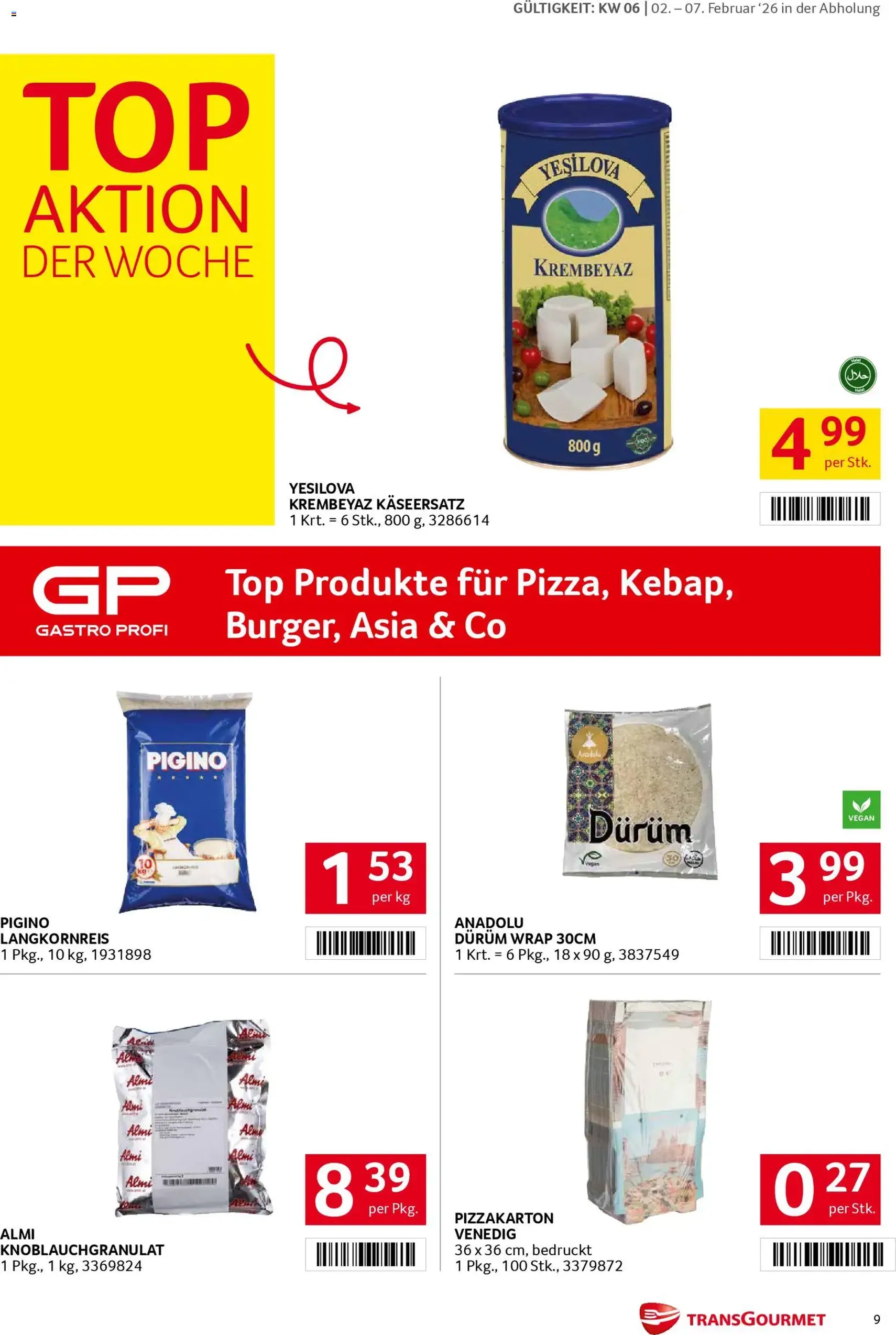 Transgourmet Flugblatt - Gültiger Prospekt ab 02.02.2026, Seite 9 von insgesamt 31