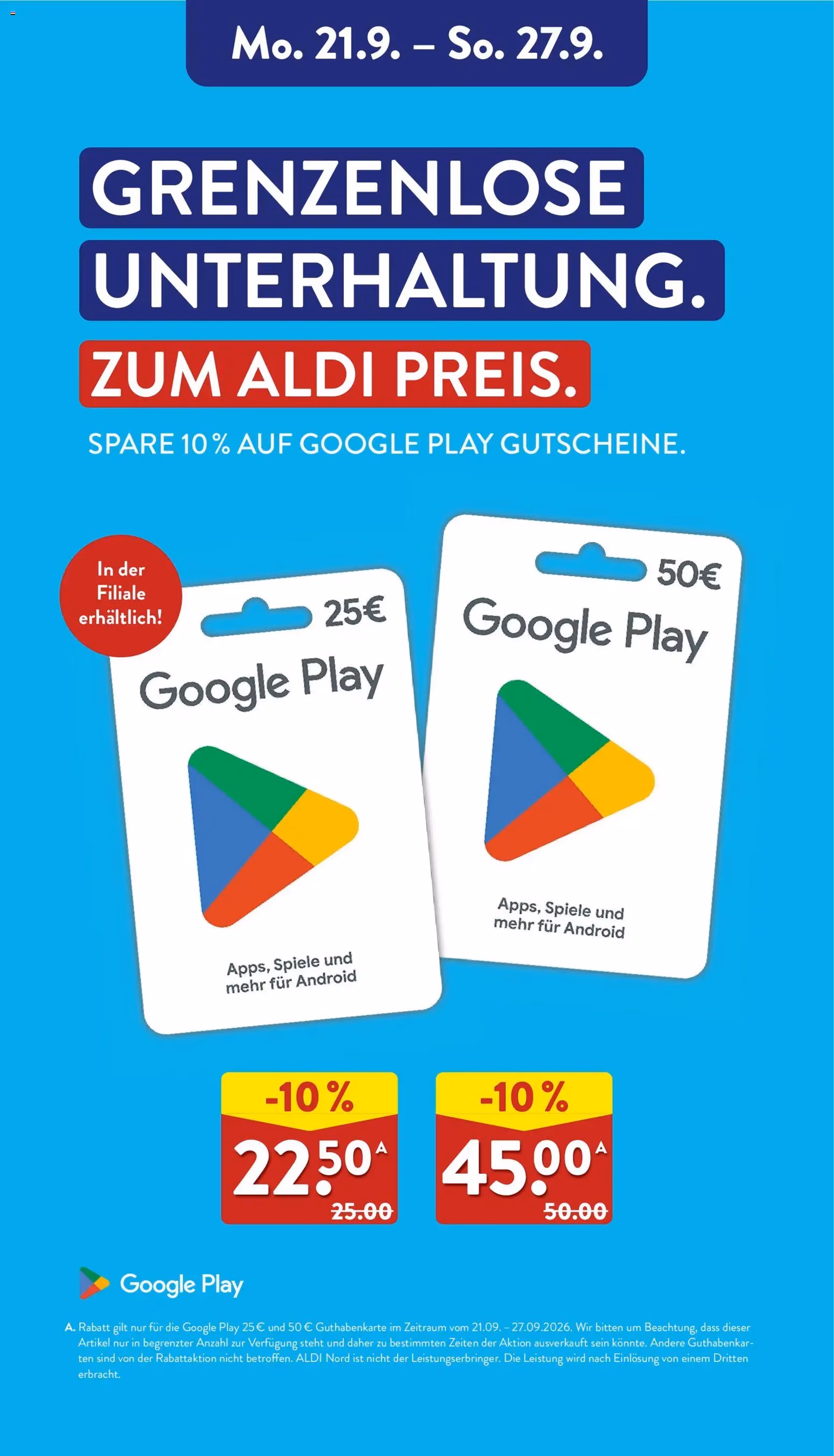 Aldi Prospekt - Gültiger Prospekt ab 21.09.2026, Seite 40 von insgesamt 41
