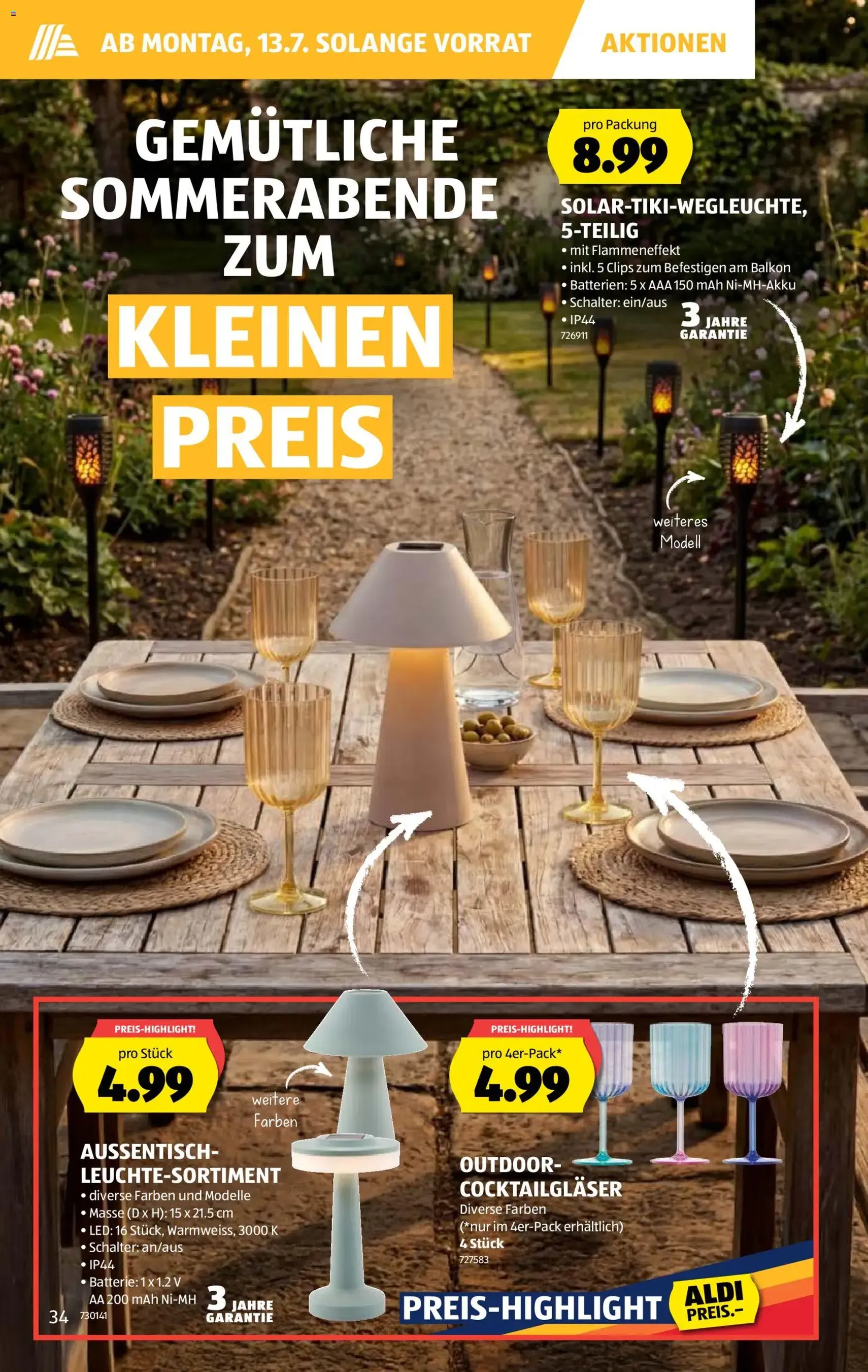 Aldi aktionen - Gültiger Prospekt ab 09.07.2026, Seite 34 von insgesamt 44