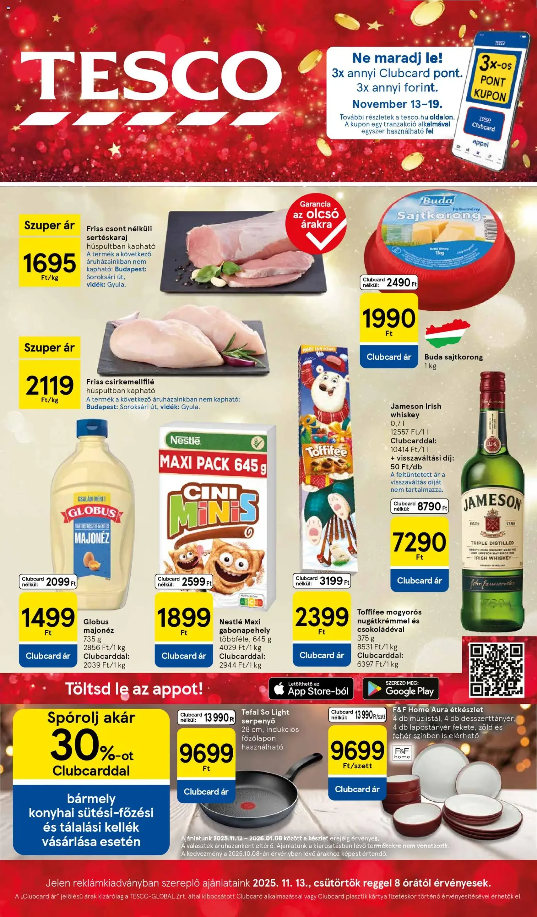 Tesco Hipermarket - Akciós újság - 2025.11.13. érvényes szórólap 1 oldal 38 oldalból