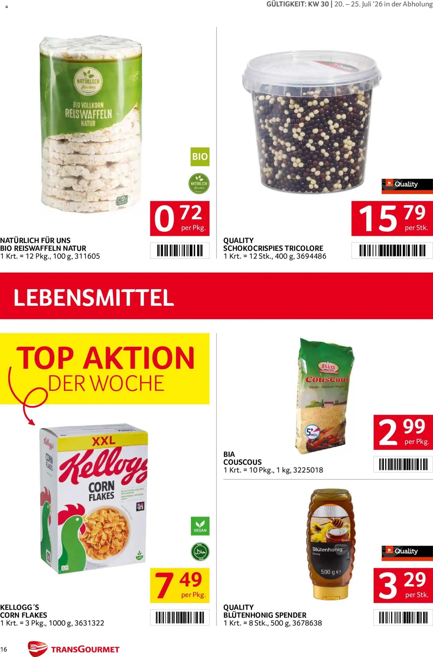 Transgourmet Flugblatt - Gültiger Prospekt ab 20.07.2026, Seite 15 von insgesamt 27