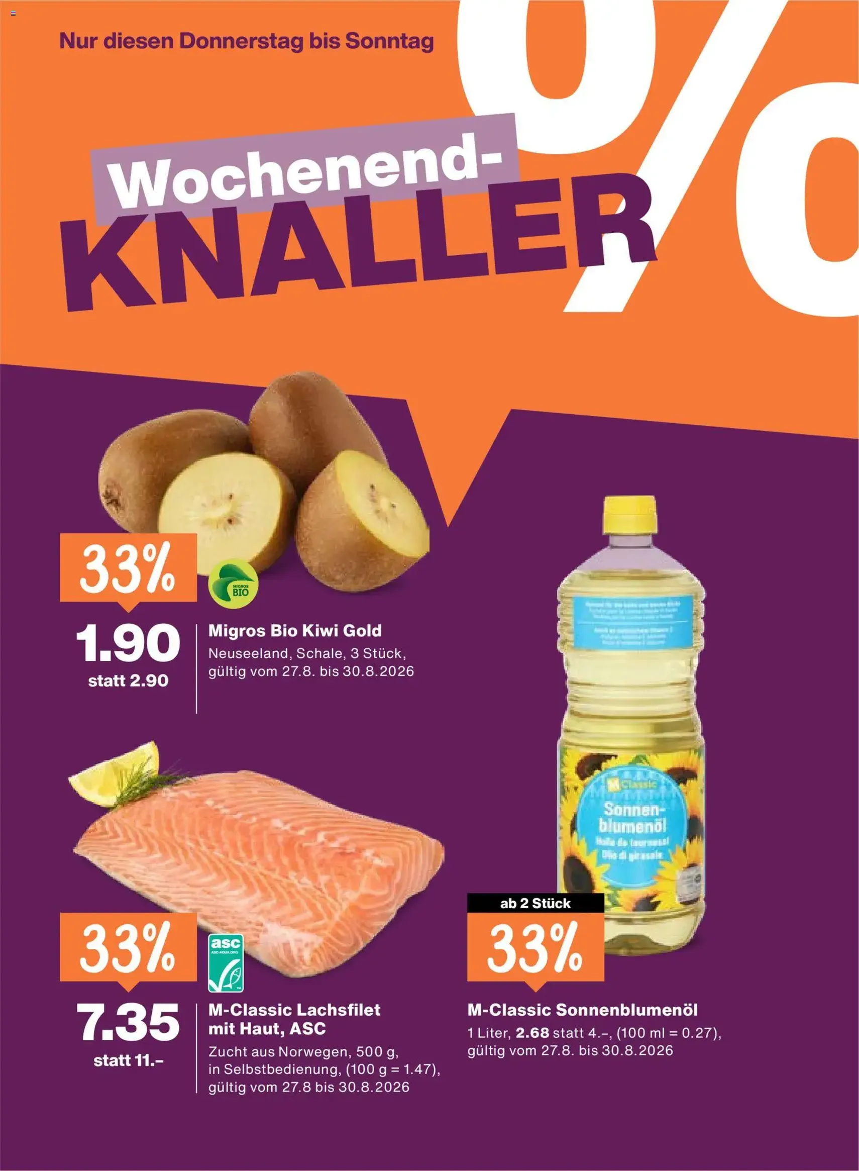 Migros aktionen - Gültiger Prospekt ab 27.08.2026, Seite 20 von insgesamt 20