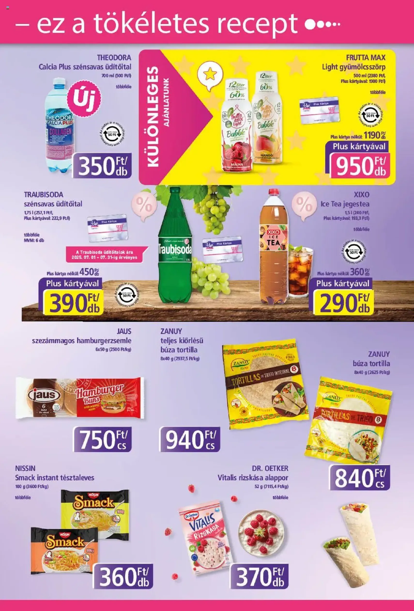 Plus Market Akciós újság - 2025.07.17. érvényes szórólap 9 oldal 12 oldalból Plus Market Akciós újság - 2025.07.17. érvényes szórólap 9 oldal 12 oldalból