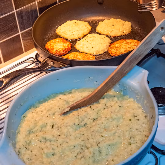 Anteprima ricetta Frittelle di cavolo fermentato