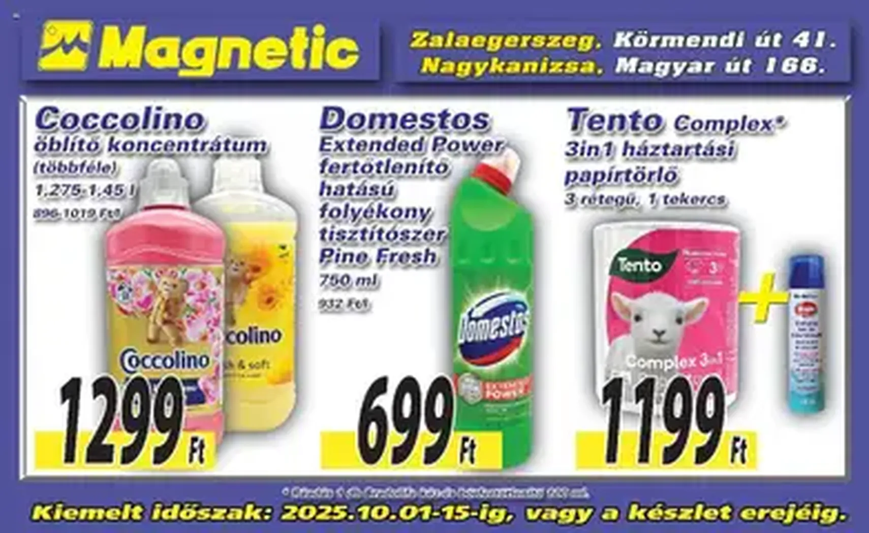 Magnetic - Óriásplakátok - 2025.10.01. érvényes szórólap 1 oldal 1 oldalból