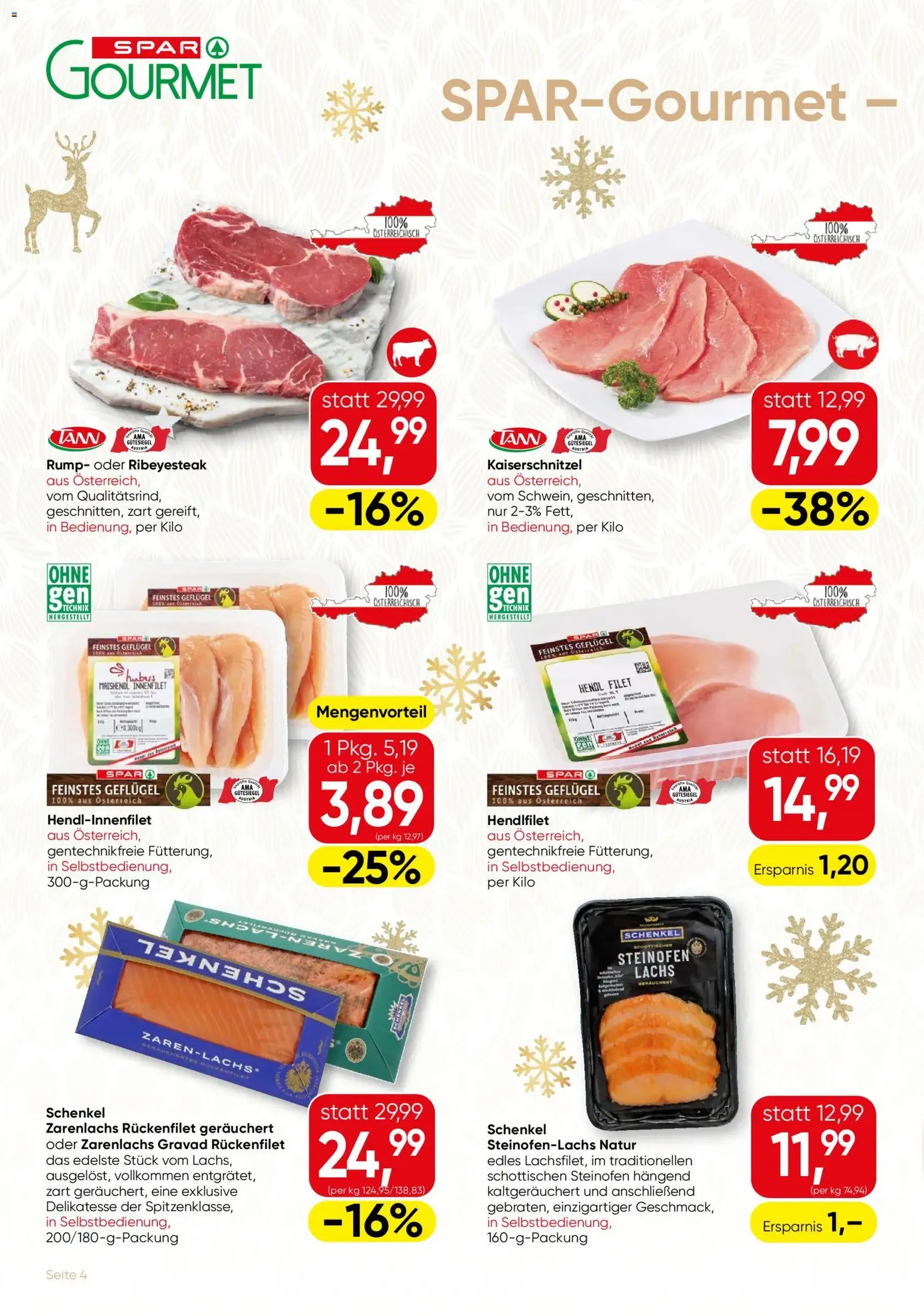 SPAR Gourmet Flugblatt - Gültiger Prospekt ab 23.12.2025, Seite 4 von insgesamt 8
