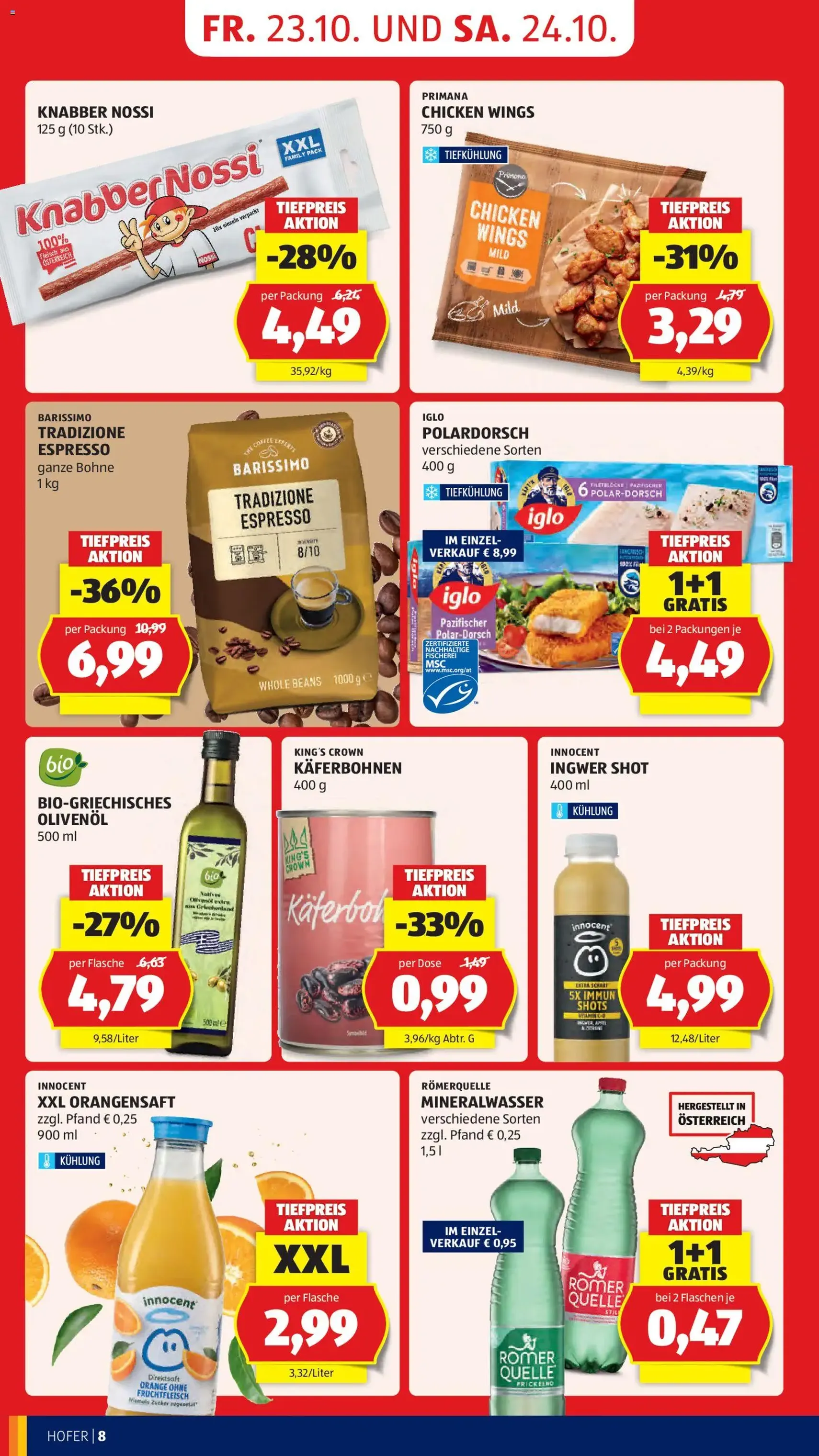 Hofer Flugblatt - Gültiger Prospekt ab 23.10.2026, Seite 16 von insgesamt 50