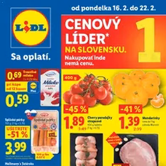 Lidl leták - náhľad letáku platný od 16.02.2026