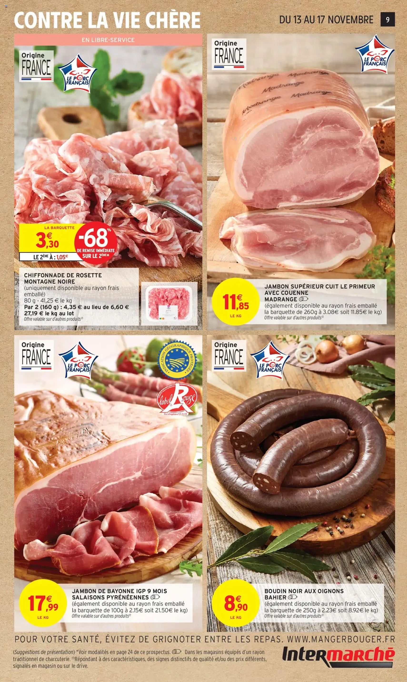 Intermarché catalogue semaine 46 - brochure valable à partir du 13/11/2025, page 9 sur 48