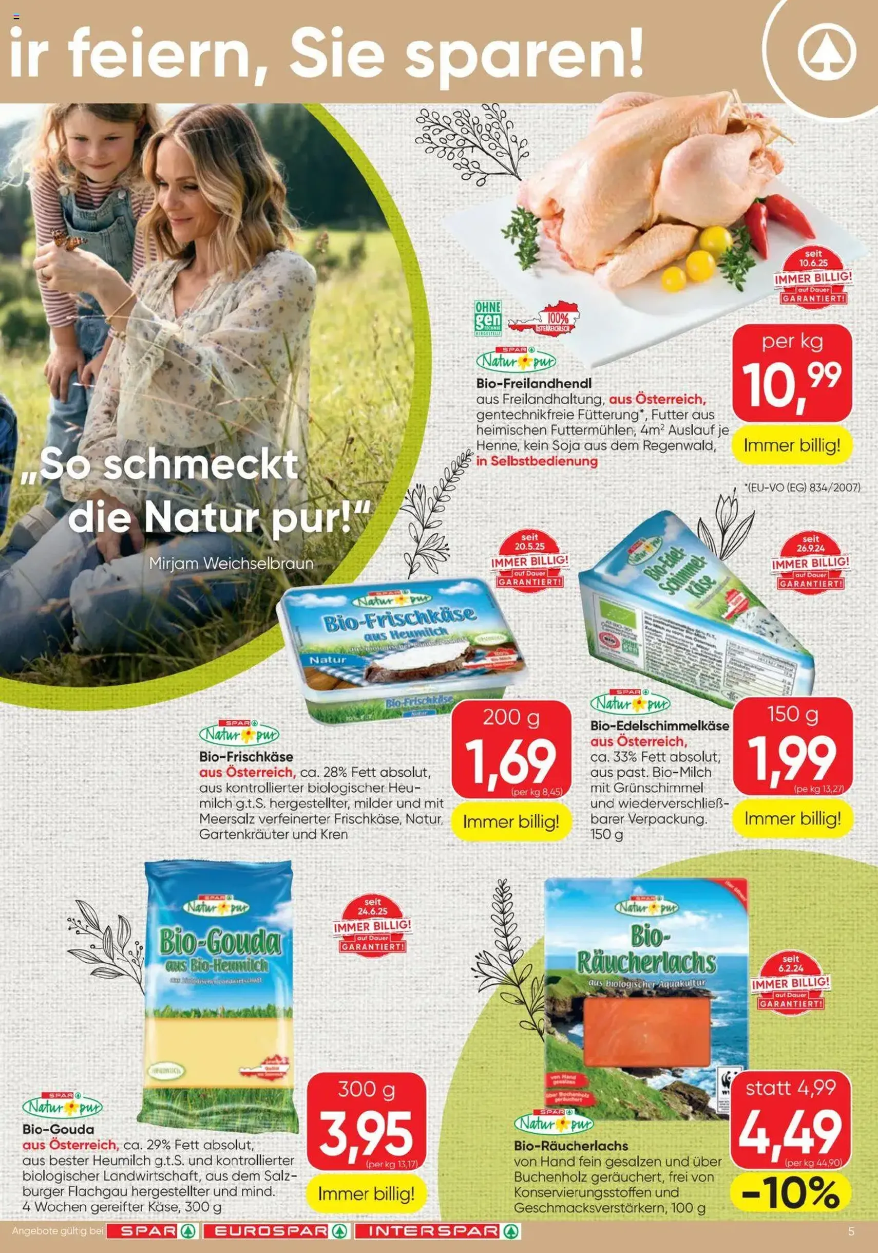 Spar Flugblatt - Gültiger Prospekt ab 17.07.2025, Seite 5 von insgesamt 20 Spar Flugblatt - Gültiger Prospekt ab 17.07.2025, Seite 5 von insgesamt 20