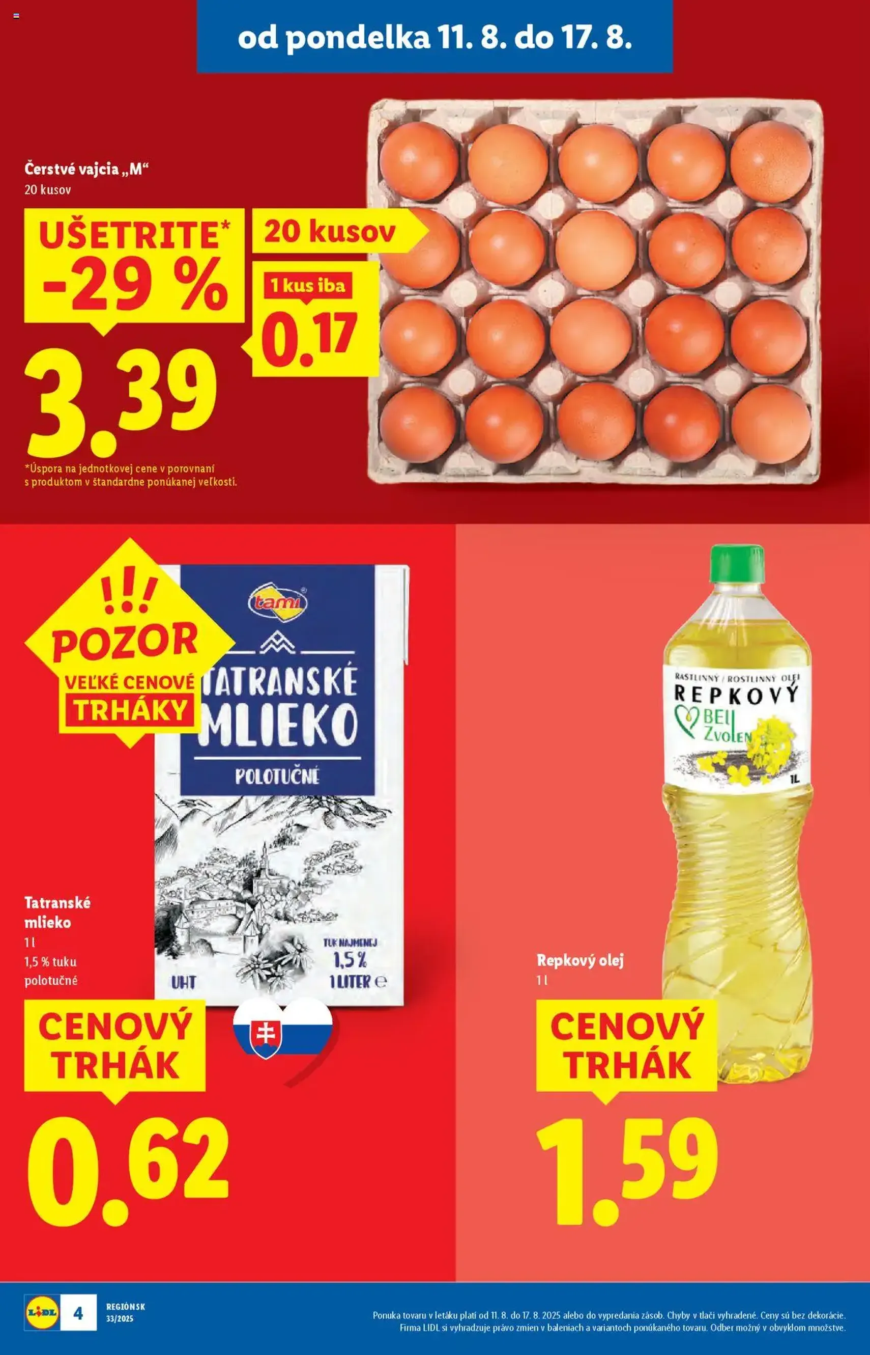 Lidl leták - platný leták od 11.08.2025 strana 4 z 93