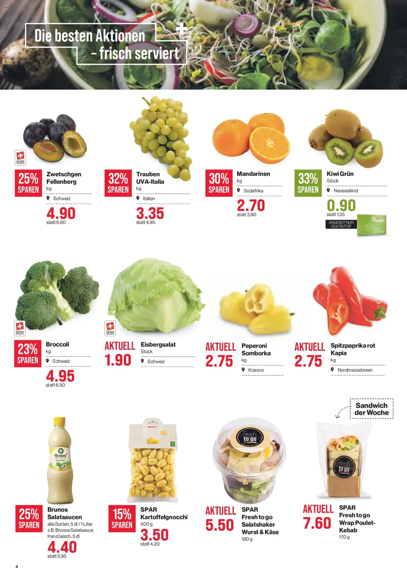 SPAR aktionen - Gültiger Prospekt ab 10.09.2026, Seite 4 von insgesamt 17