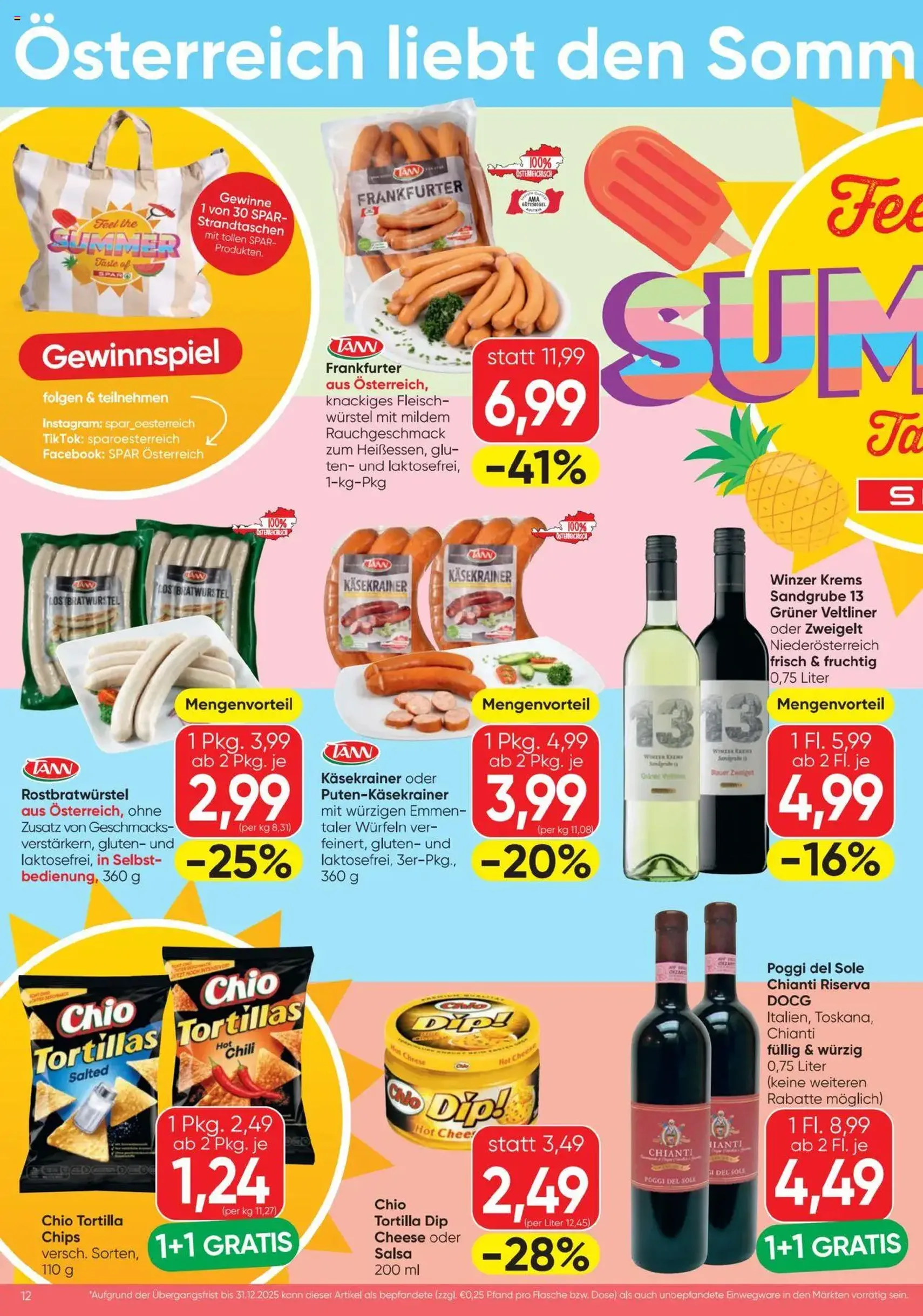 Spar Flugblatt - Gültiger Prospekt ab 31.07.2025, Seite 12 von insgesamt 20 Spar Flugblatt - Gültiger Prospekt ab 31.07.2025, Seite 12 von insgesamt 20