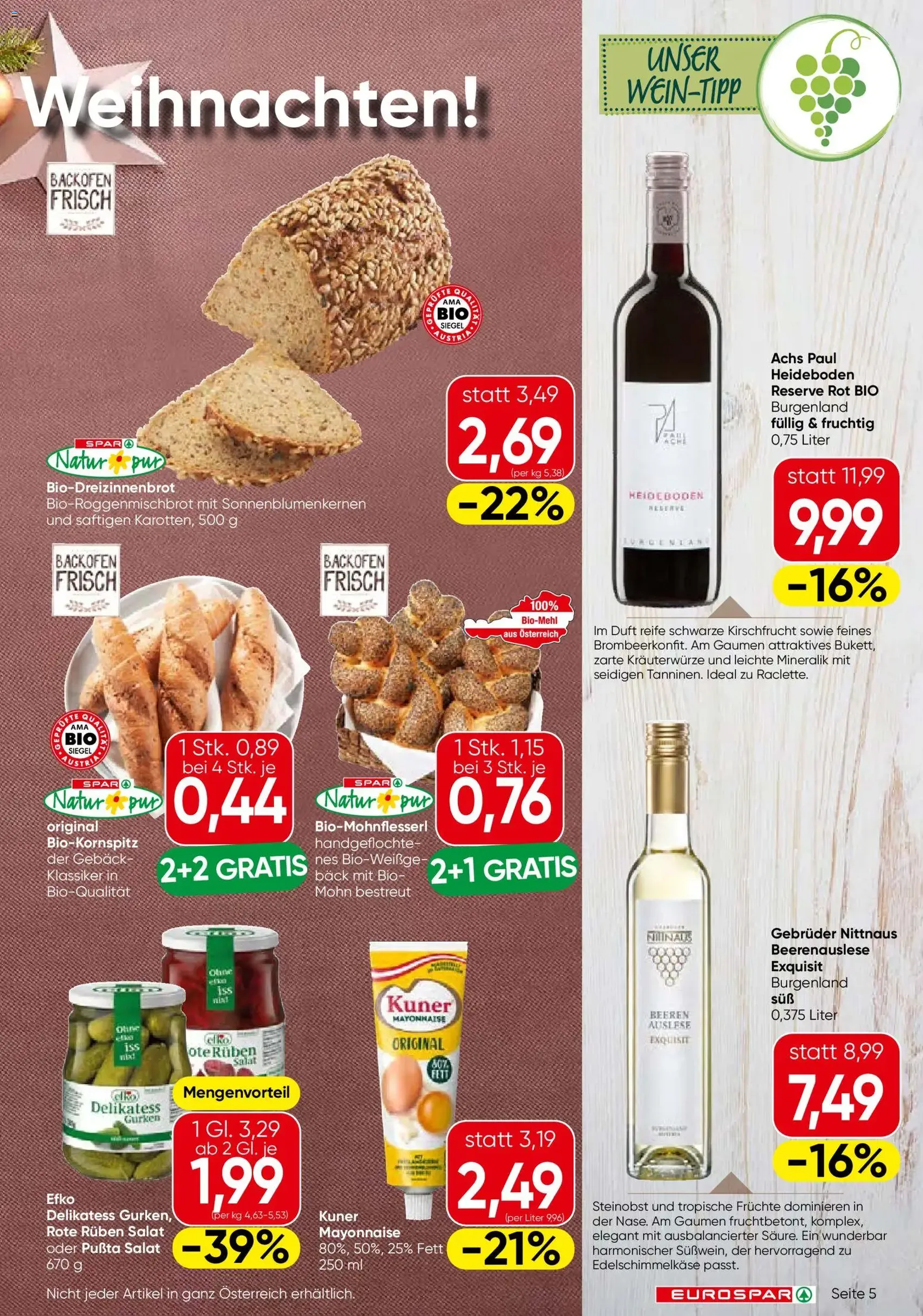 Eurospar Flugblatt - Gültiger Prospekt ab 18.12.2025, Seite 5 von insgesamt 20
