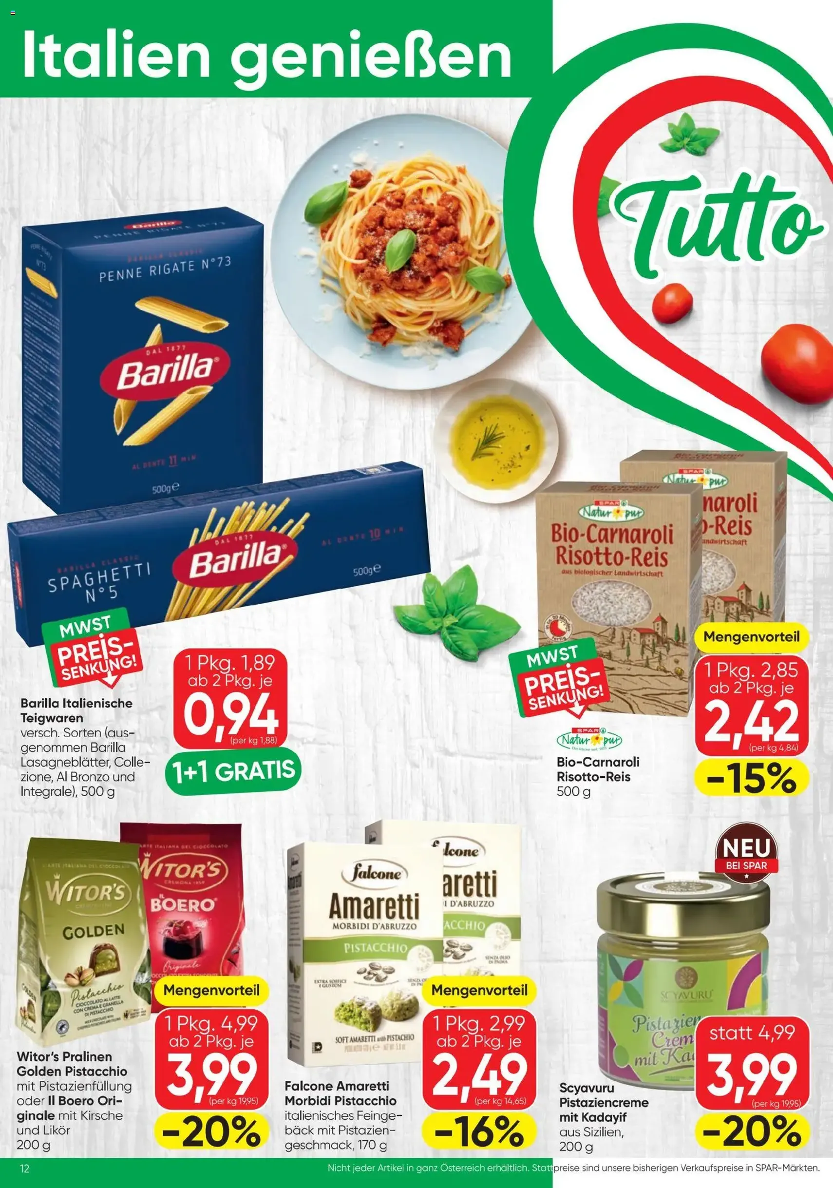 Spar - Flugblatt - Gültiger Prospekt ab 01.07.2026, Seite 12 von insgesamt 24