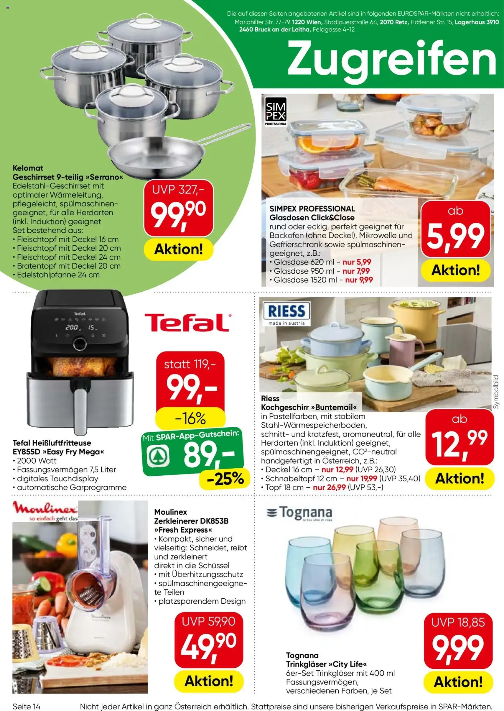 Eurospar Flugblatt - Gültiger Prospekt ab 27.08.2026, Seite 14 von insgesamt 16