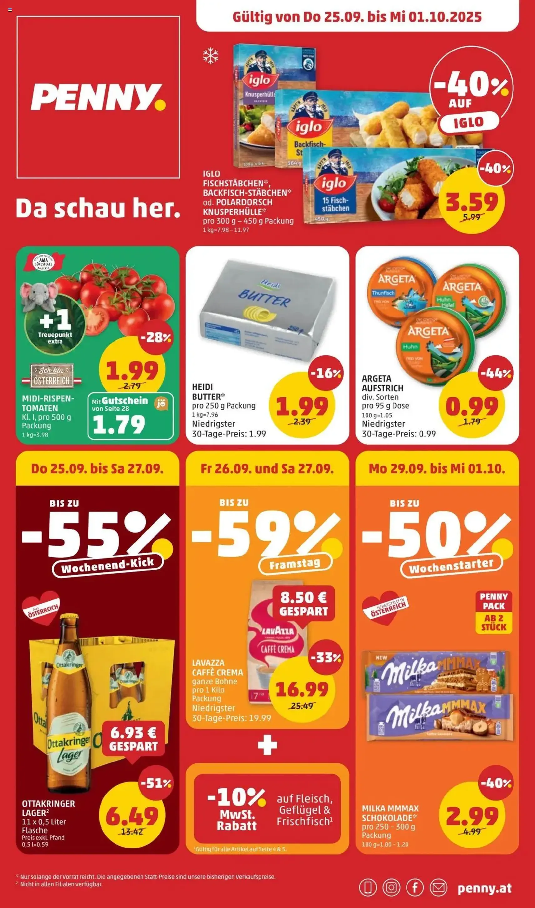 Penny Markt Flugblatt - Gültiger Prospekt ab 25.09.2025, Seite 1 von insgesamt 32