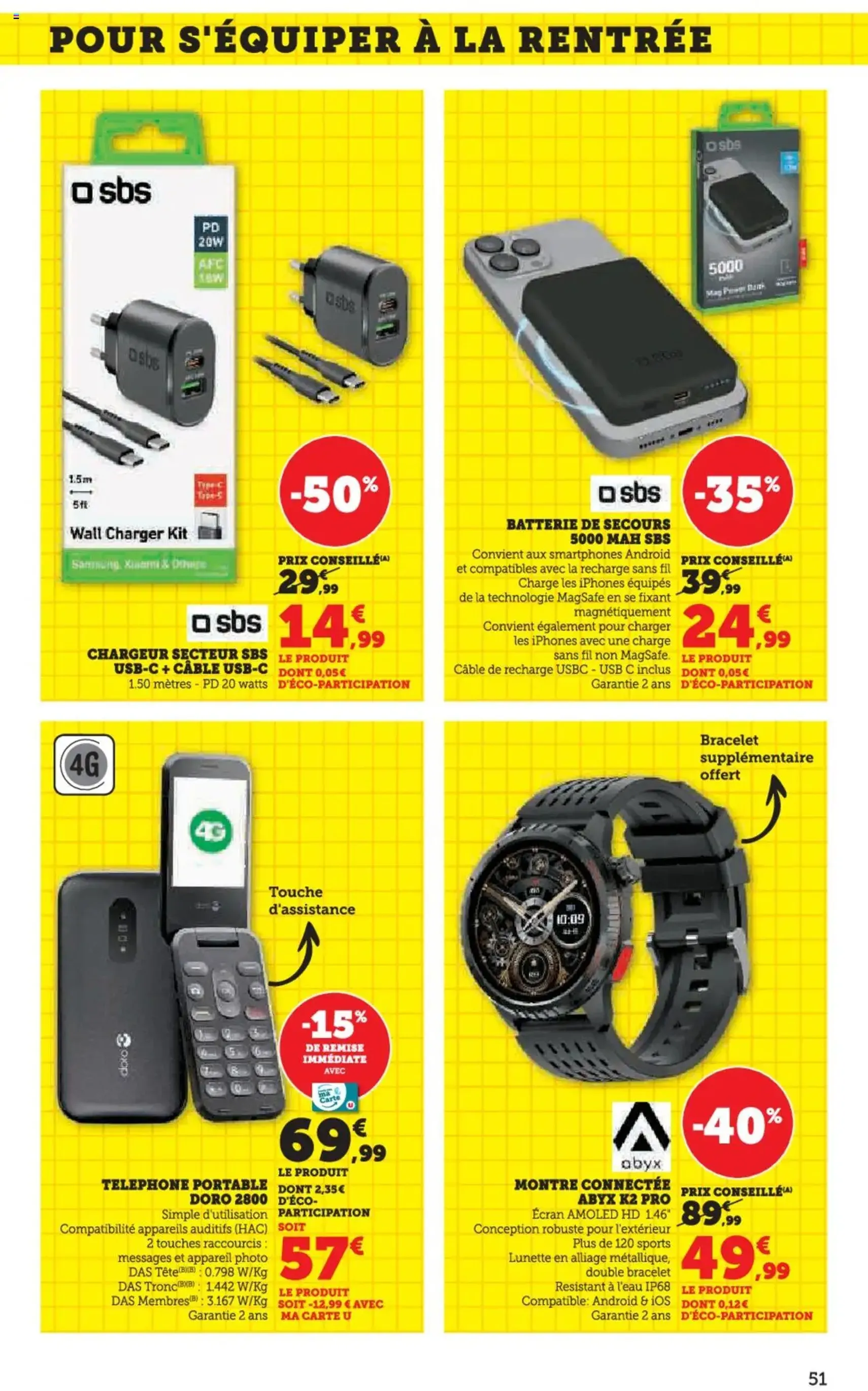 Hyper U catalogue - brochure valable à partir du 12/08/2025, page 51 sur 96 Hyper U catalogue - brochure valable à partir du 12/08/2025, page 51 sur 96