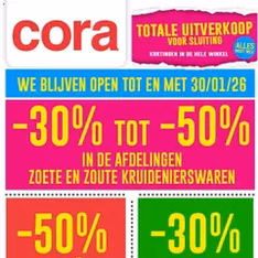 Cora - Uitverkoop kortingen - voorvertoning van de folder geldig vanaf 13/01/2026