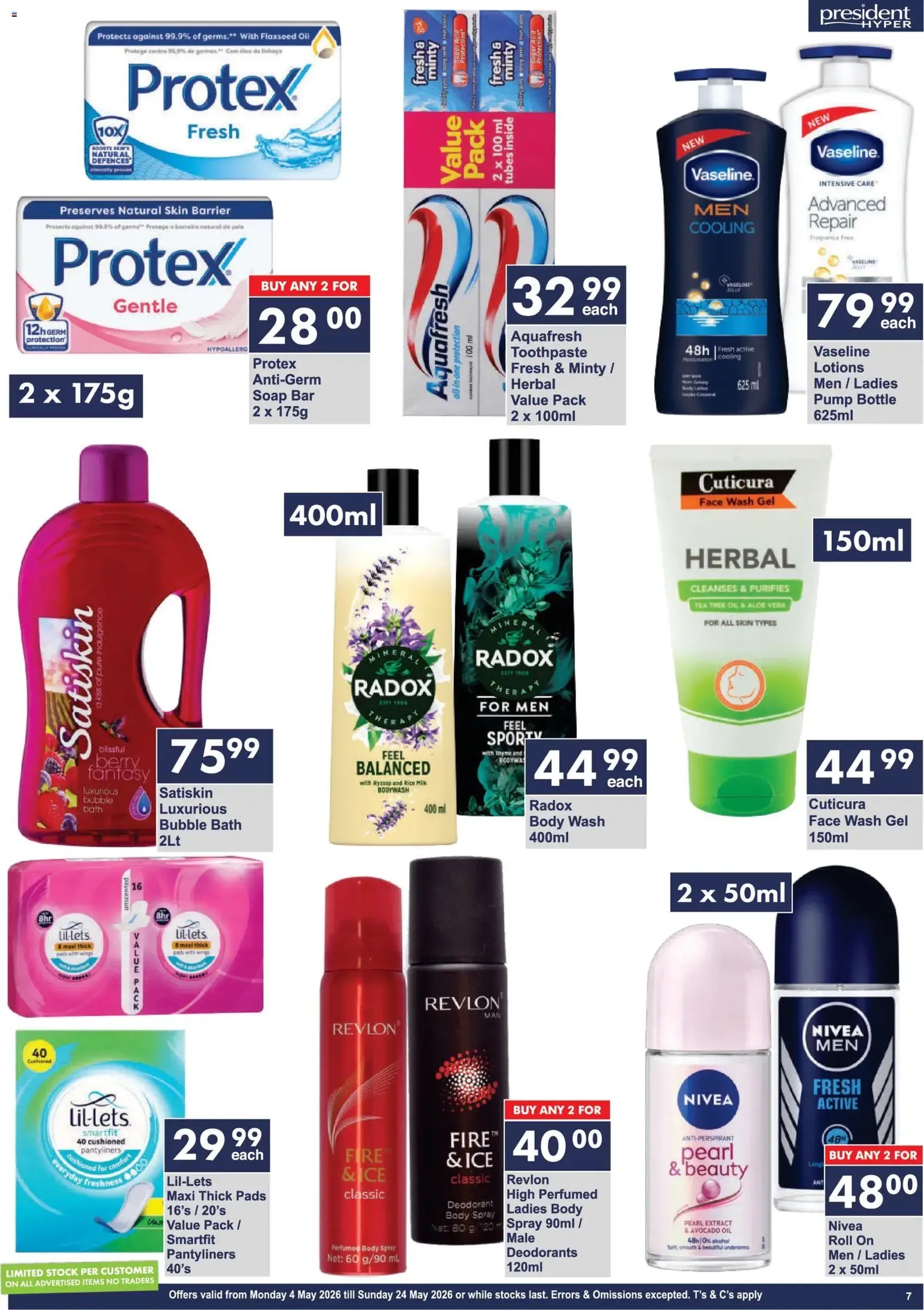 President Hyper Specials - valid flyer from 04/05/2026, page 7 of 8