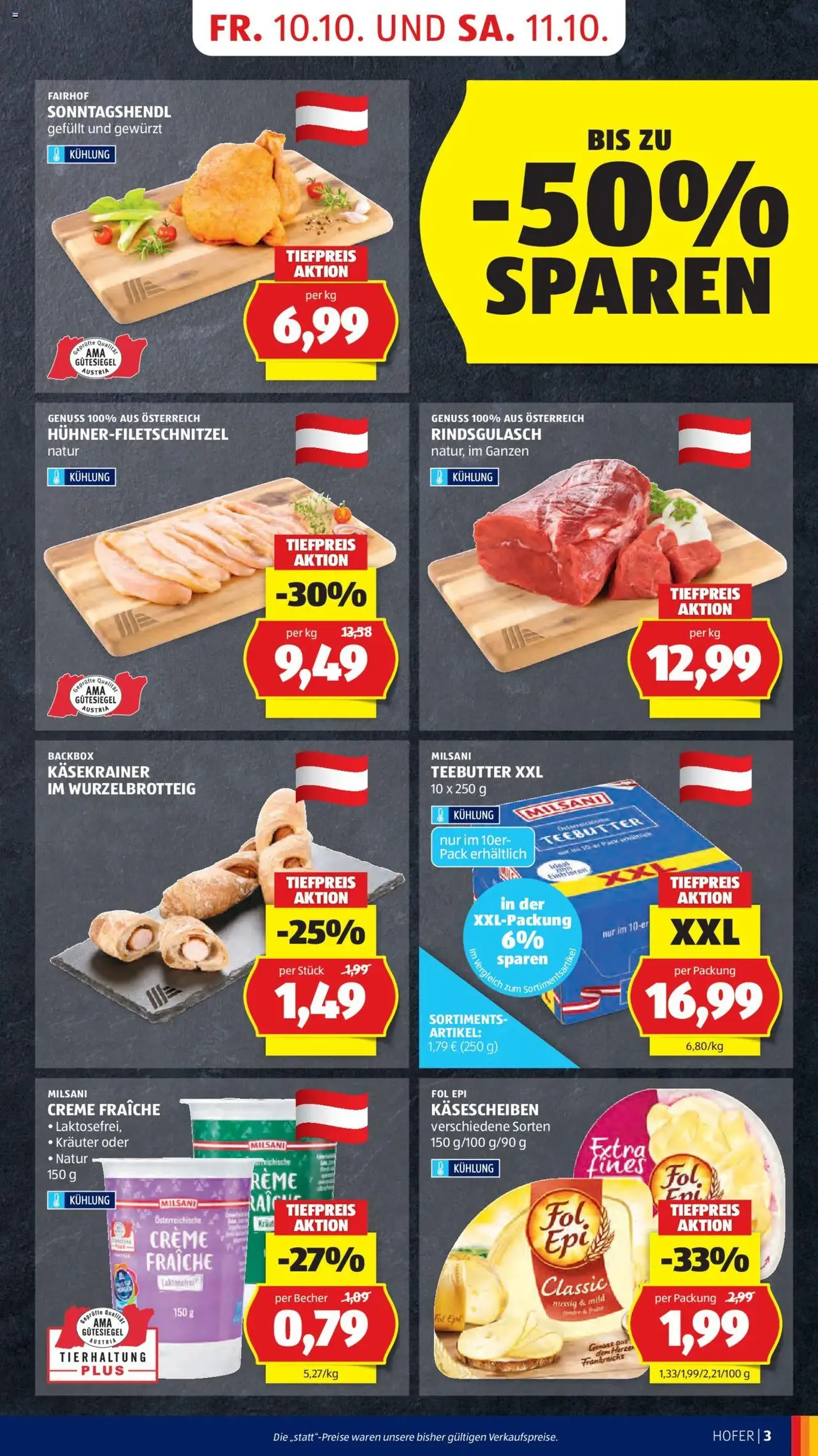Hofer Flugblatt - Gültiger Prospekt ab 10.10.2025, Seite 5 von insgesamt 40