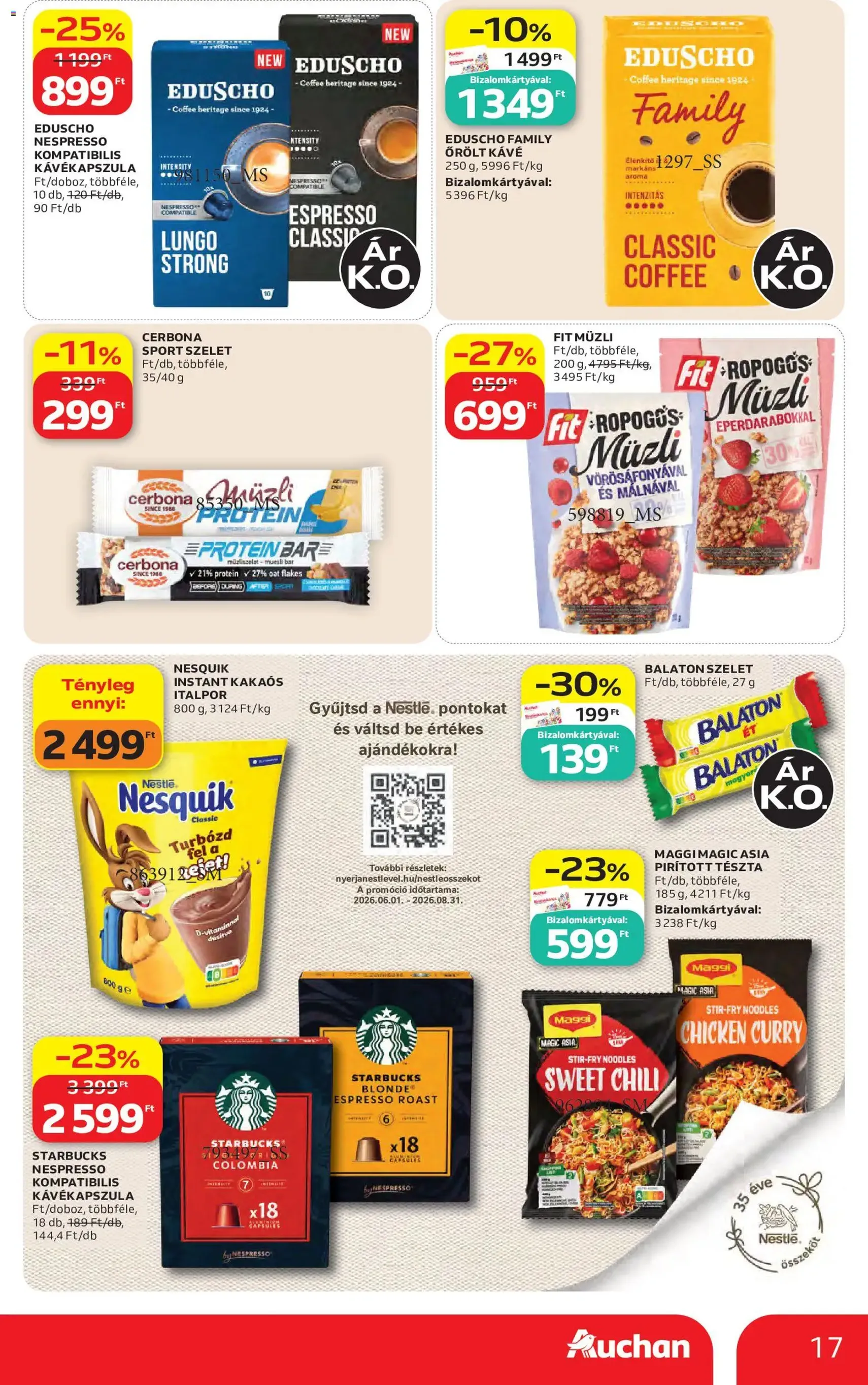 Auchan akciós újság - 2026.07.30. érvényes szórólap 17 oldal 45 oldalból
