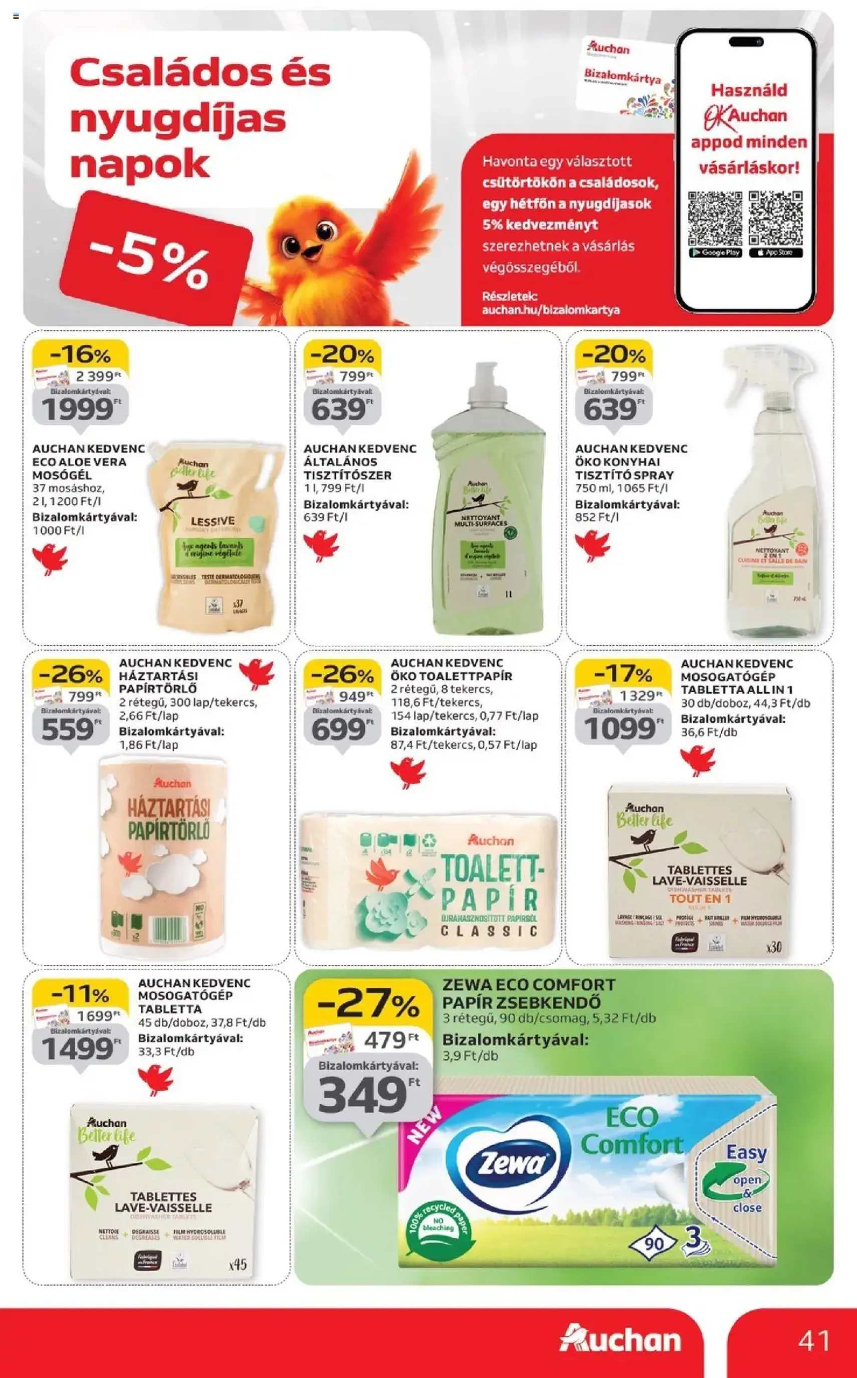 Auchan Akciós újság - 2025.09.04. érvényes szórólap 41 oldal 52 oldalból Auchan Akciós újság - 2025.09.04. érvényes szórólap 41 oldal 52 oldalból