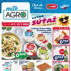 Milk Agro leták - náhľad letáku platný od 08.07.2026