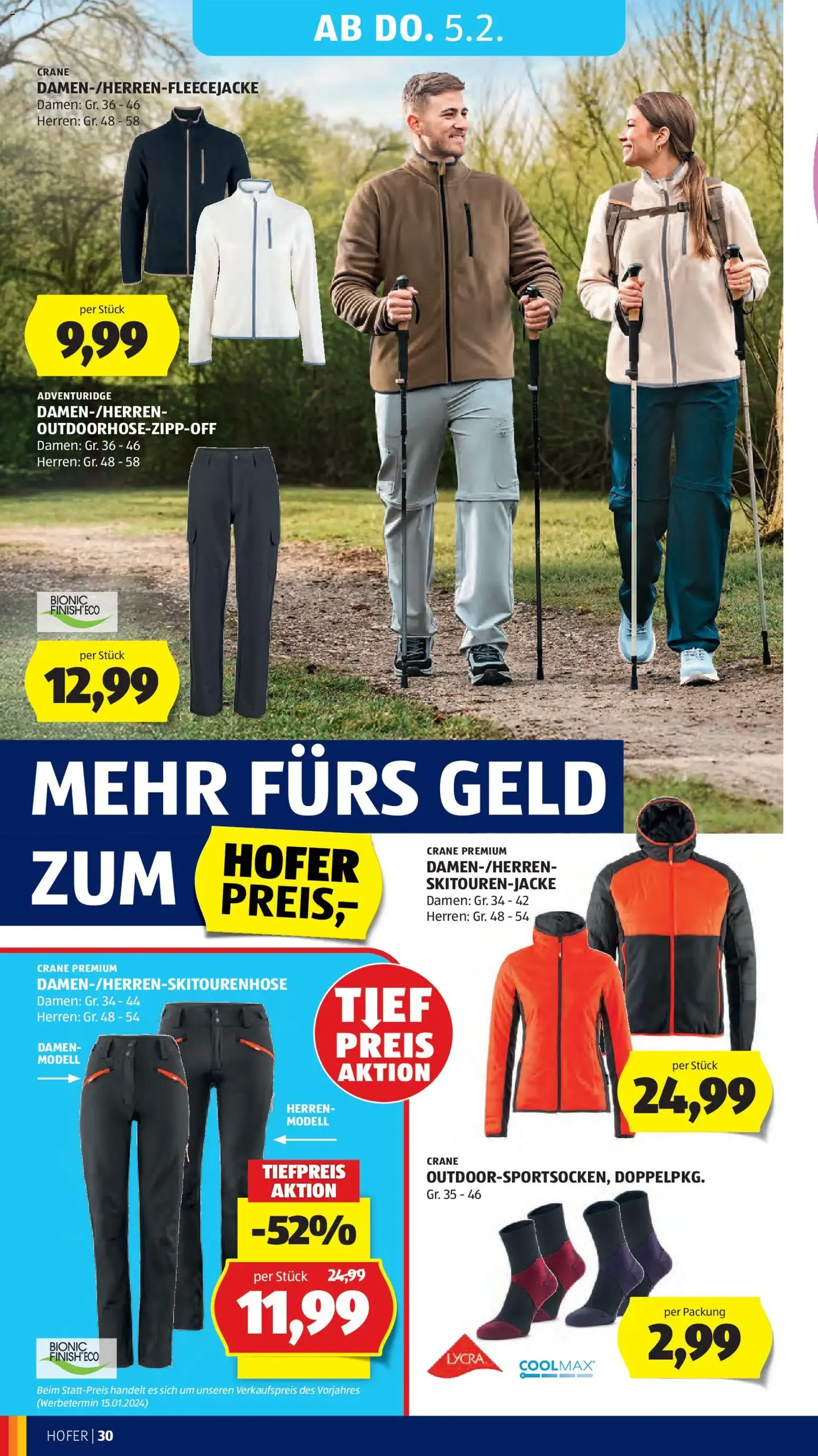 Hofer Flugblatt - Gültiger Prospekt ab 30.01.2026, Seite 34 von insgesamt 41