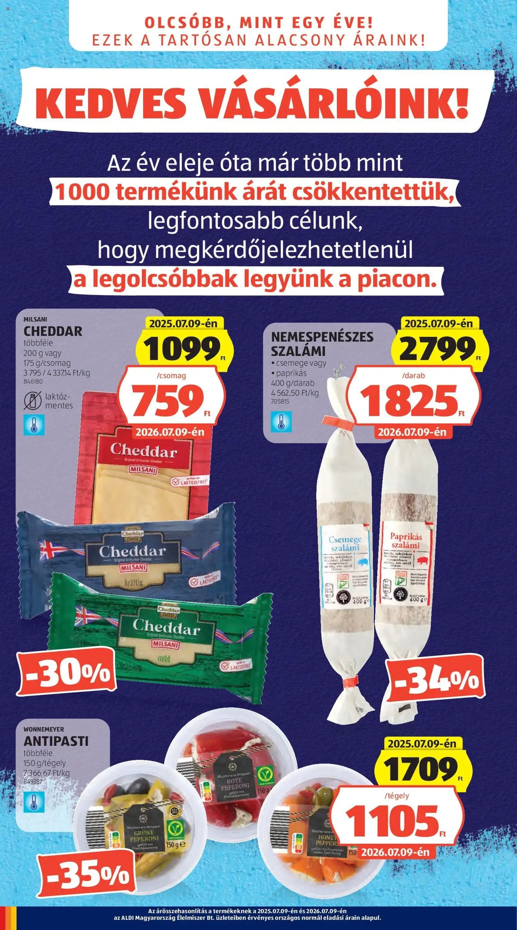 Aldi akciós újság - 2026.07.09. érvényes szórólap 2 oldal 56 oldalból