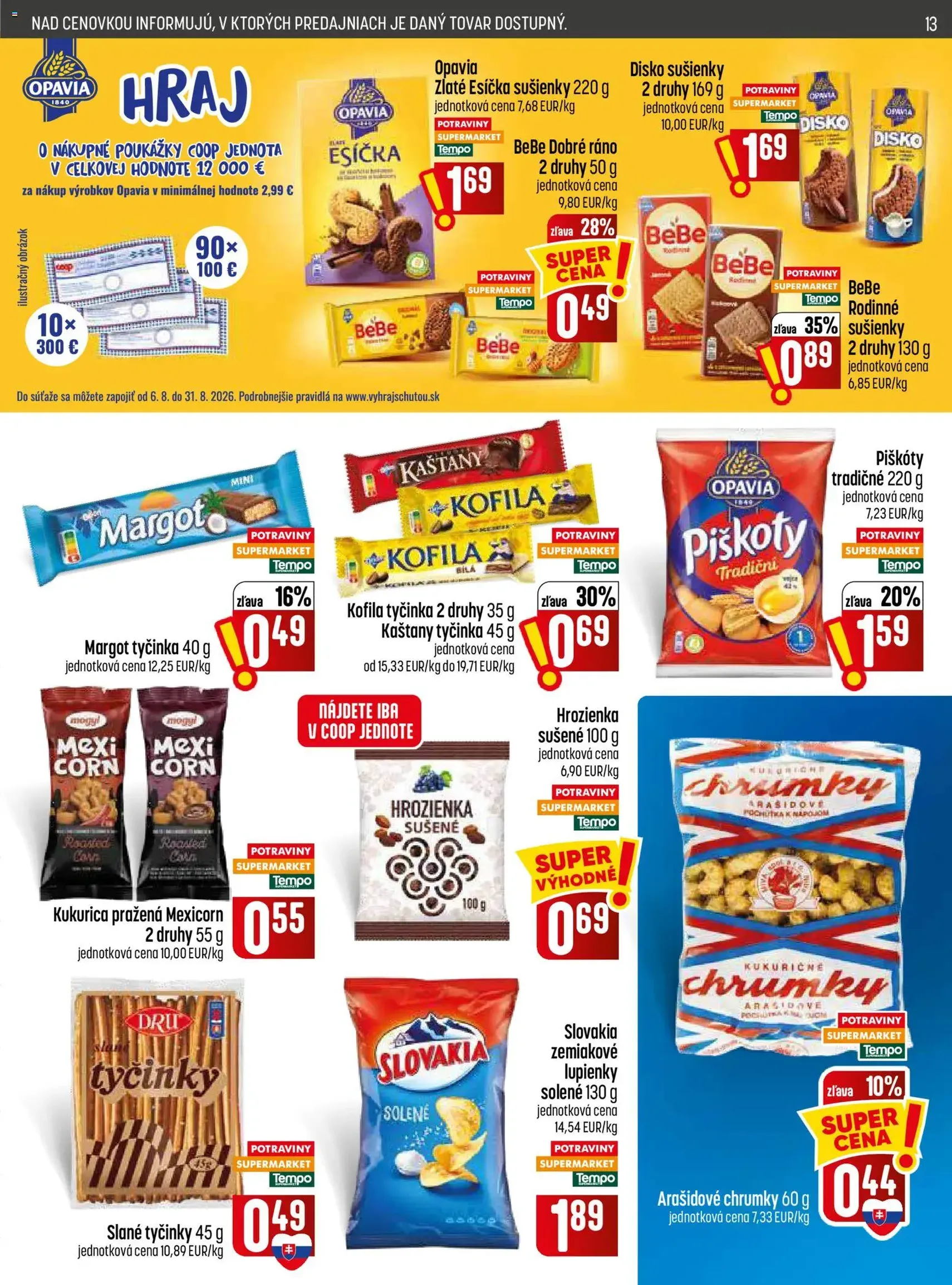 COOP Jednota leták - platný leták od 20.08.2026 strana 13 z 32