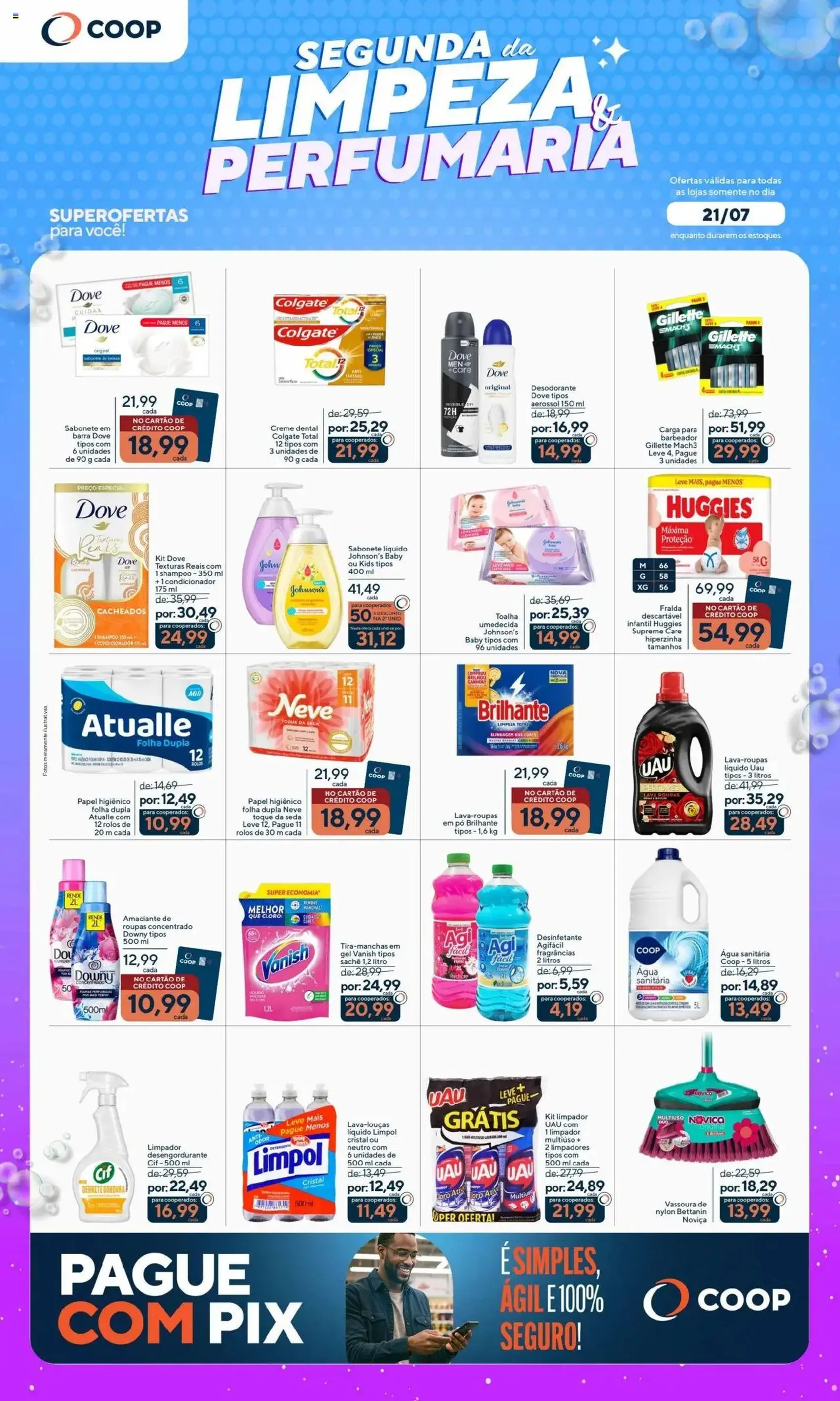 Coop - Segunda da Limpeza e Perfumaria - folheto válido a partir de 18/07/2025 página 1 de 1