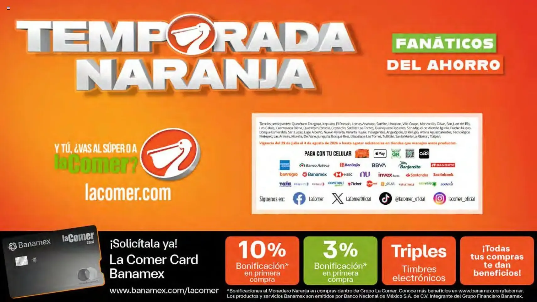 La Comer folleto - folleto válido desde 29/07/2026 página 40 de 40