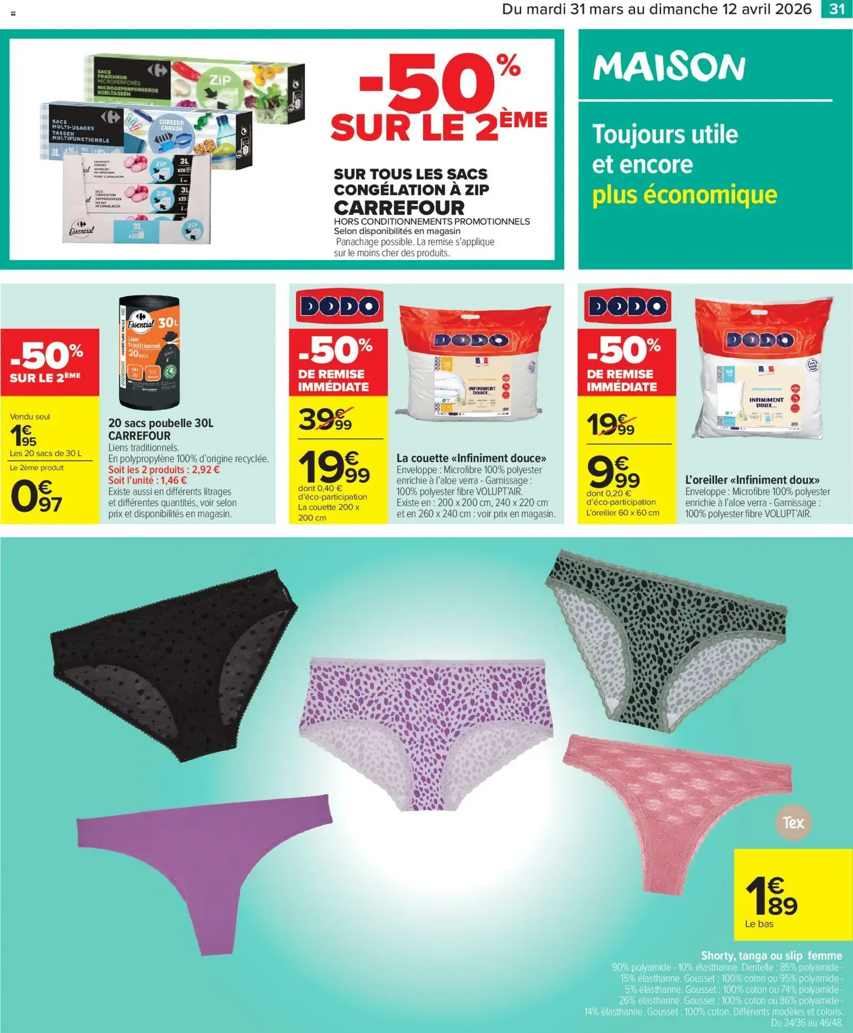 Carrefour Market catalogue semaine 14 - brochure valable à partir du 31/03/2026, page 33 sur 38