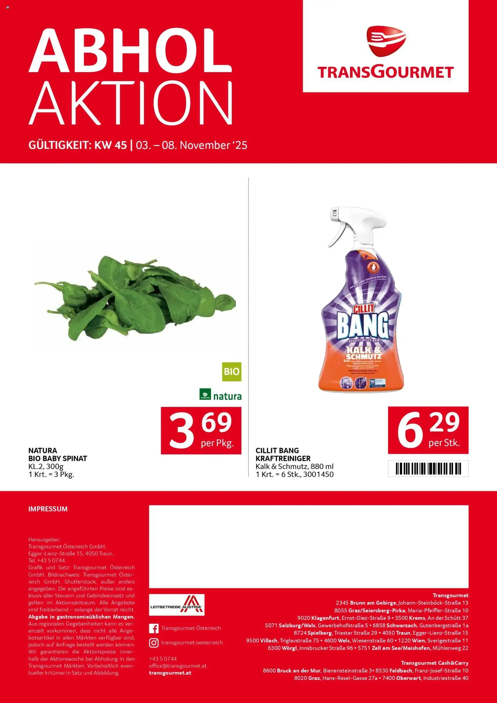 Transgourmet Flugblatt - Gültiger Prospekt ab 03.11.2025, Seite 36 von insgesamt 36