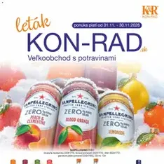 KON - RAD leták - náhľad letáku platný od 01.11.2026