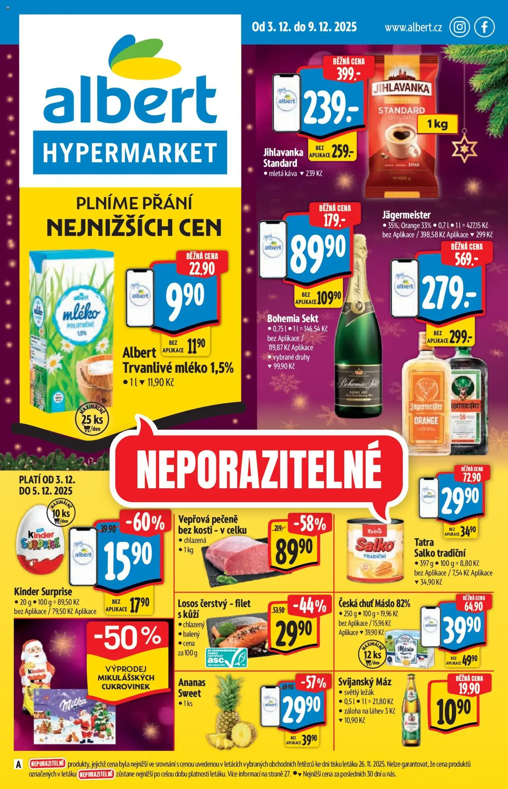 Albert leták - Hypermarket - platný leták od 03.12.2025 strana 1 z 51