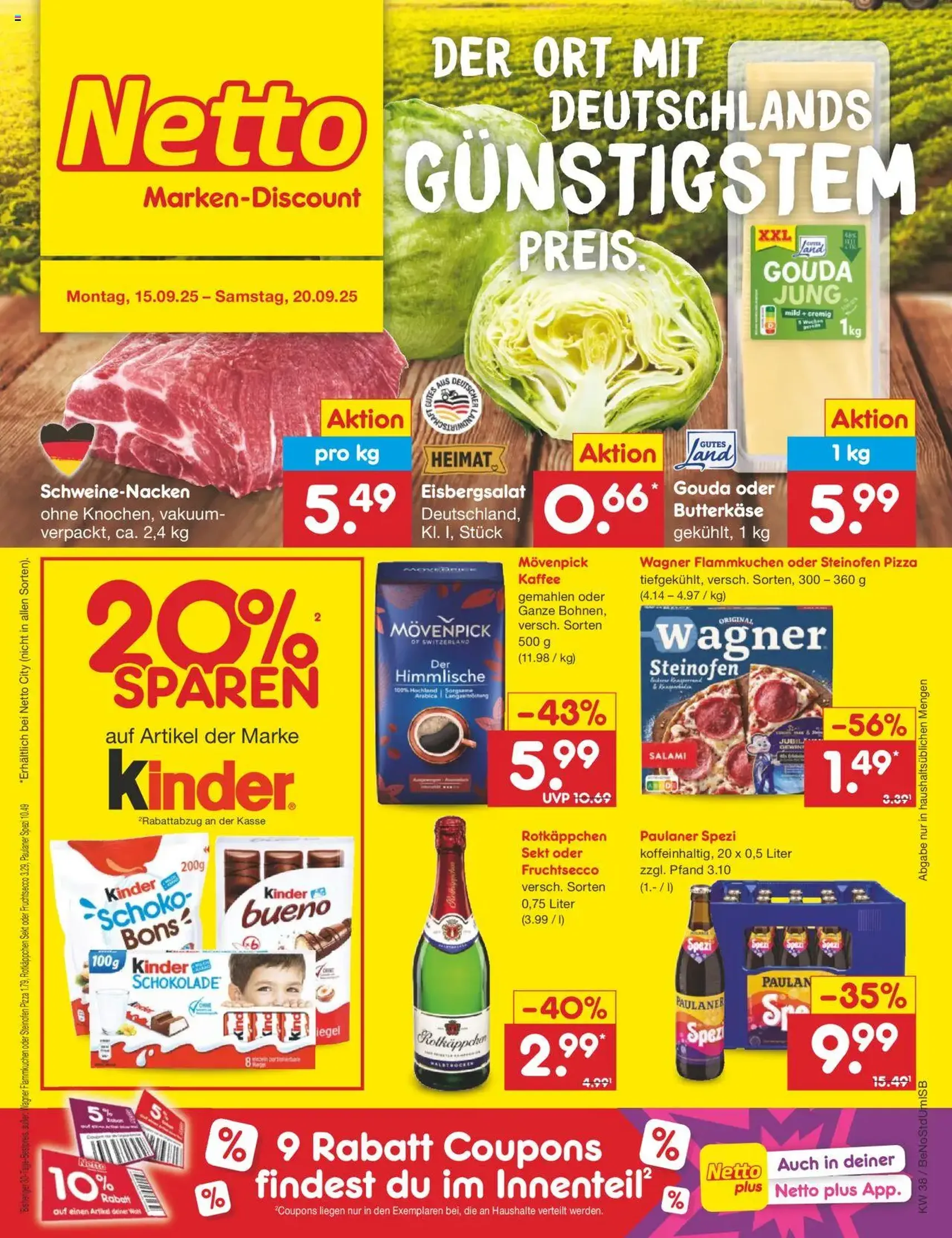 Netto Marken-Discount Prospekt - Gültiger Prospekt ab 15.09.2025, Seite 1 von insgesamt 52 Netto Marken-Discount Prospekt - Gültiger Prospekt ab 15.09.2025, Seite 1 von insgesamt 52
