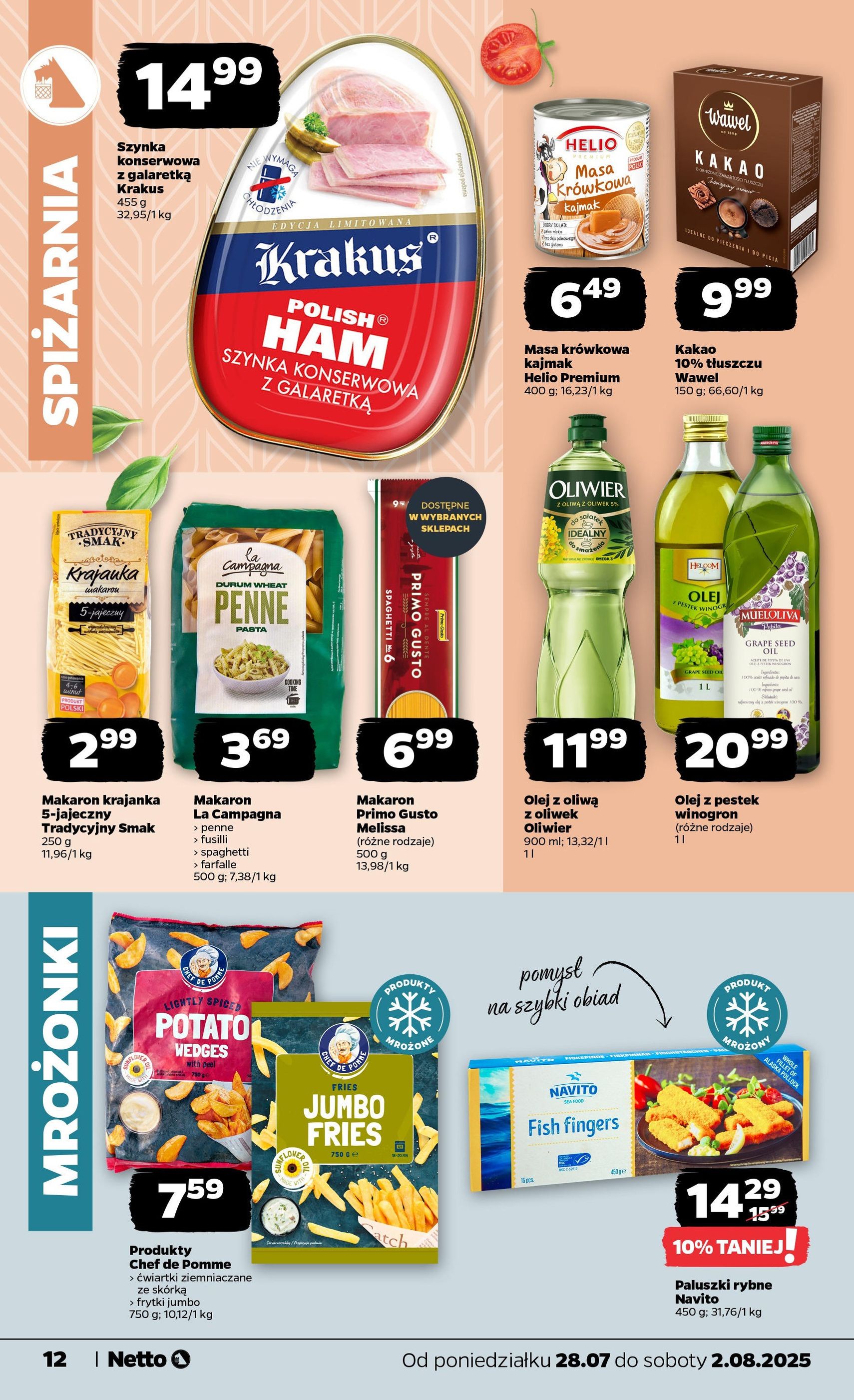 Netto gazetka - Spożywcza - ważny gazetka od 28.07.2025 strona 12 z 31 Netto gazetka - Spożywcza - ważny gazetka od 28.07.2025 strona 12 z 31