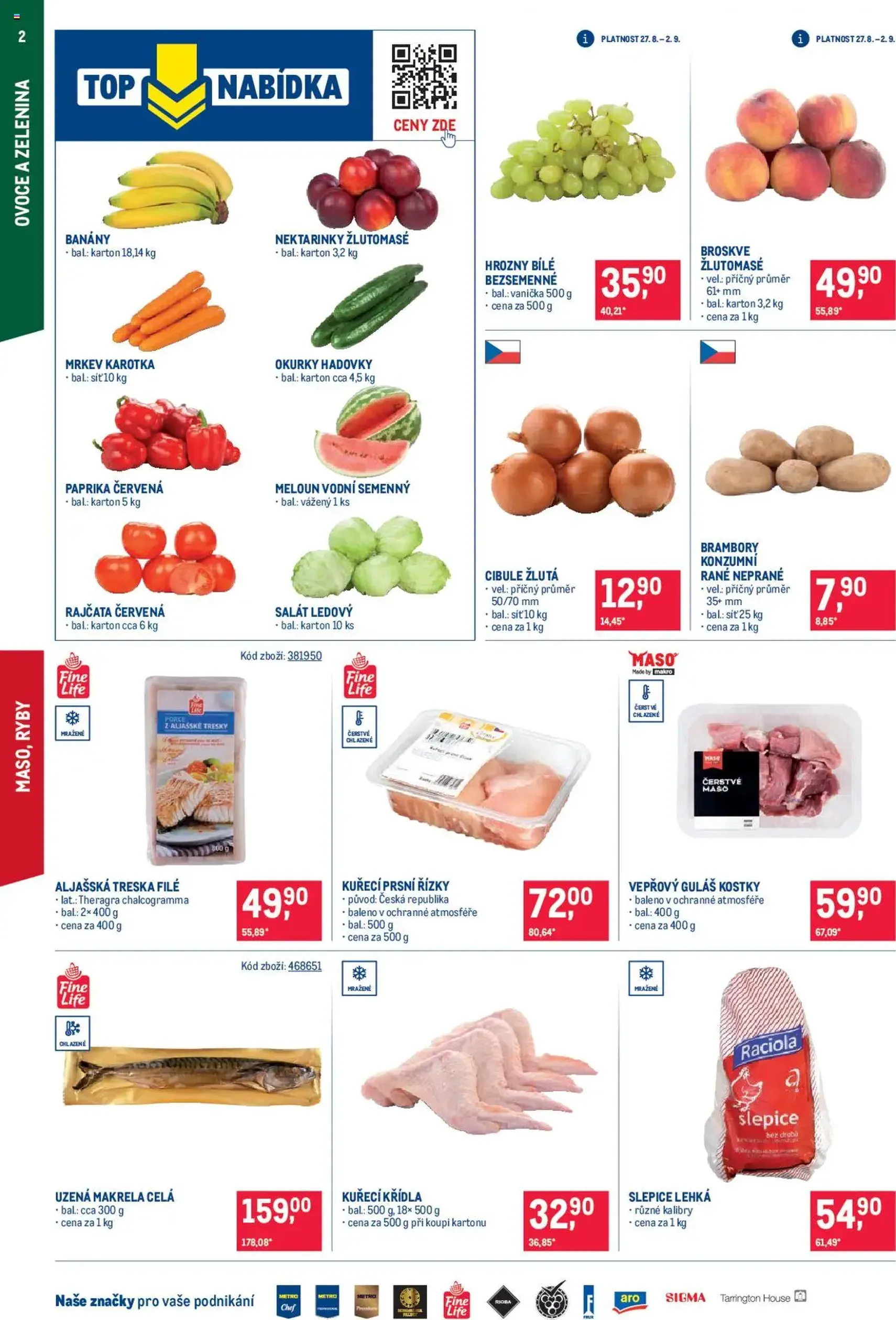 Makro leták - Maloobchod - platný leták od 27.08.2025 strana 2 z 18 Makro leták - Maloobchod - platný leták od 27.08.2025 strana 2 z 18