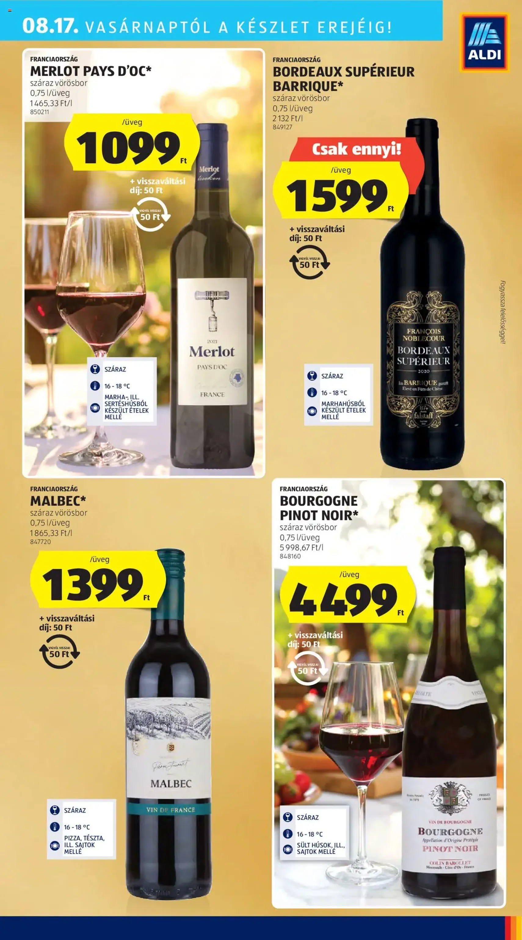 Aldi Akciós újság - 2025.08.14. érvényes szórólap 37 oldal 52 oldalból Aldi Akciós újság - 2025.08.14. érvényes szórólap 37 oldal 52 oldalból